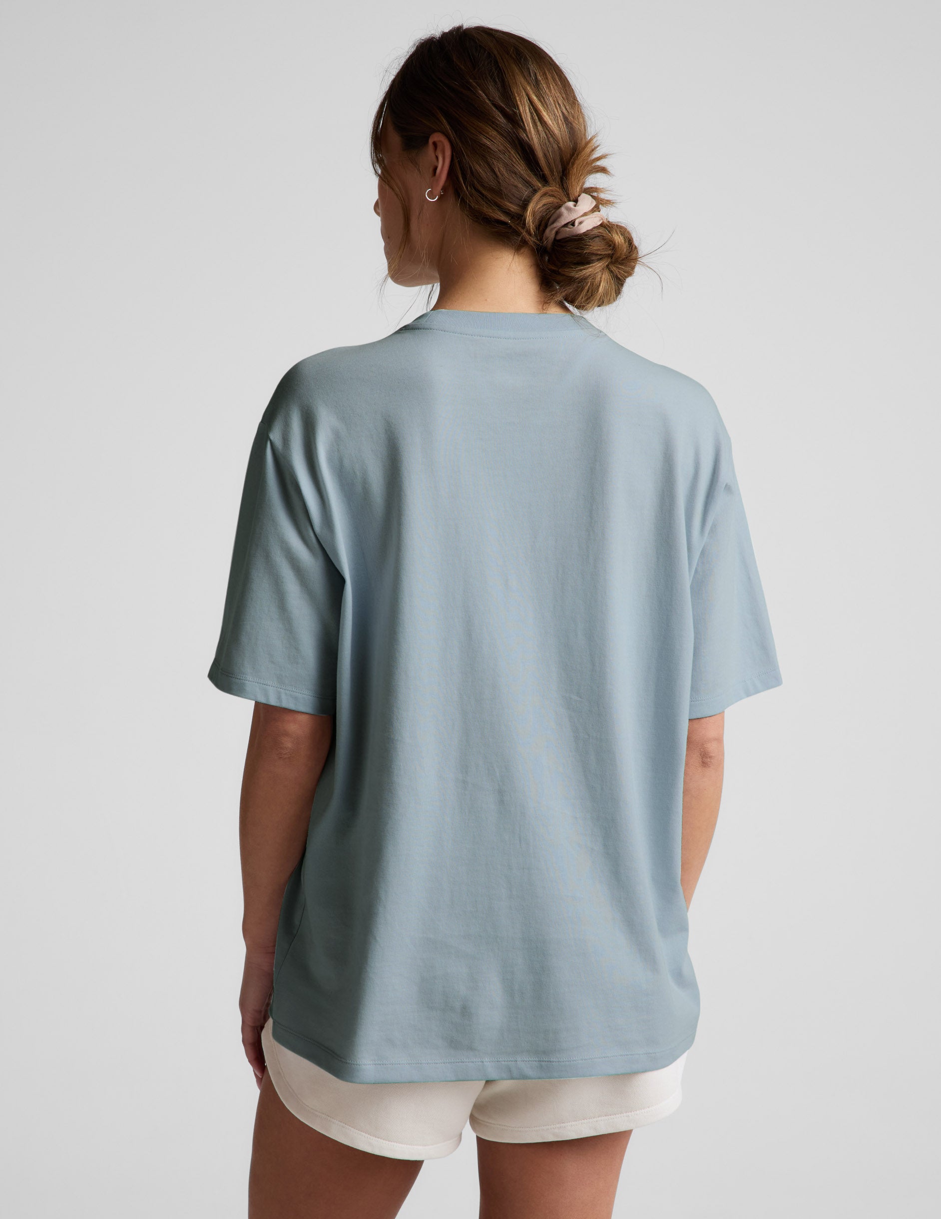 SoftKnit Better Than Ever Oversized Cotton Tee - Washed After Dark Navy