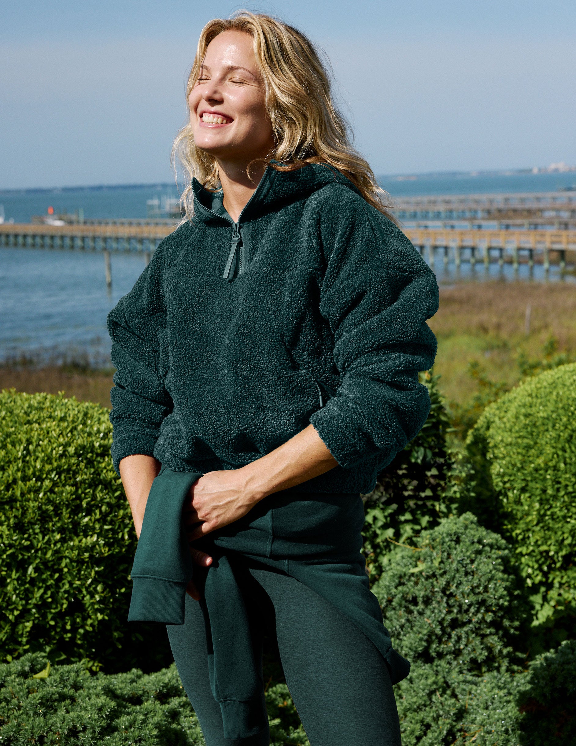 Unity 1/4 Zip Hoodie - Dark Ivy