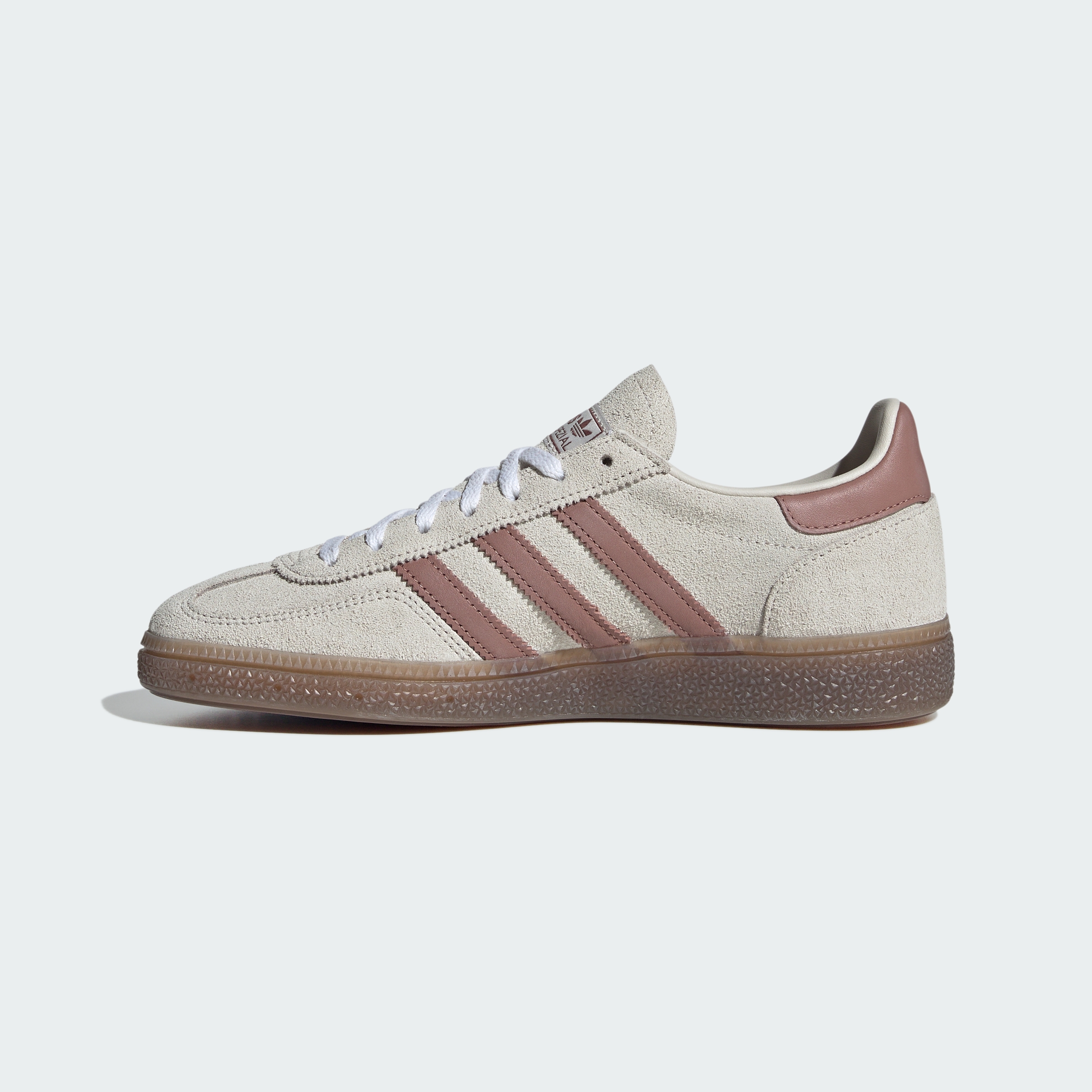 HANDBALL SPEZIAL SHOES — Alumina / Warm Clay / Cloud White — Side Medial Center View