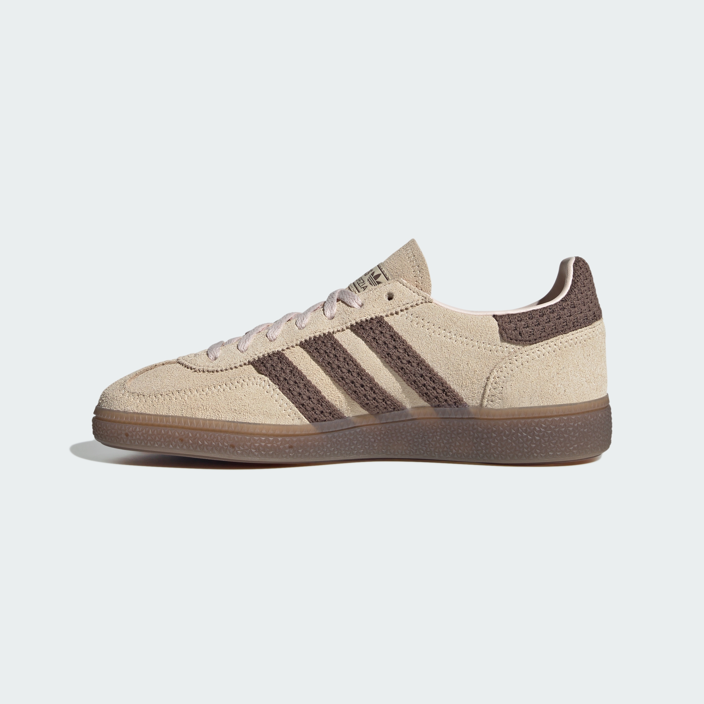 HANDBALL SPEZIAL SHOES — Sand Strata / Earth Strata / Wonder Quartz — Side Medial Center View