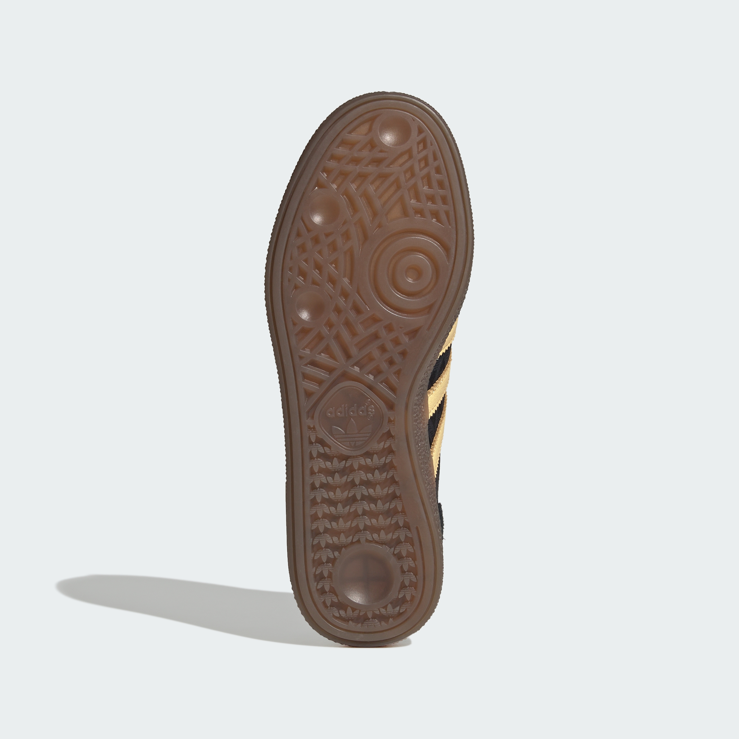HANDBALL SPEZIAL SHOES — Core Black / Orange Tint / Gum — Bottom View