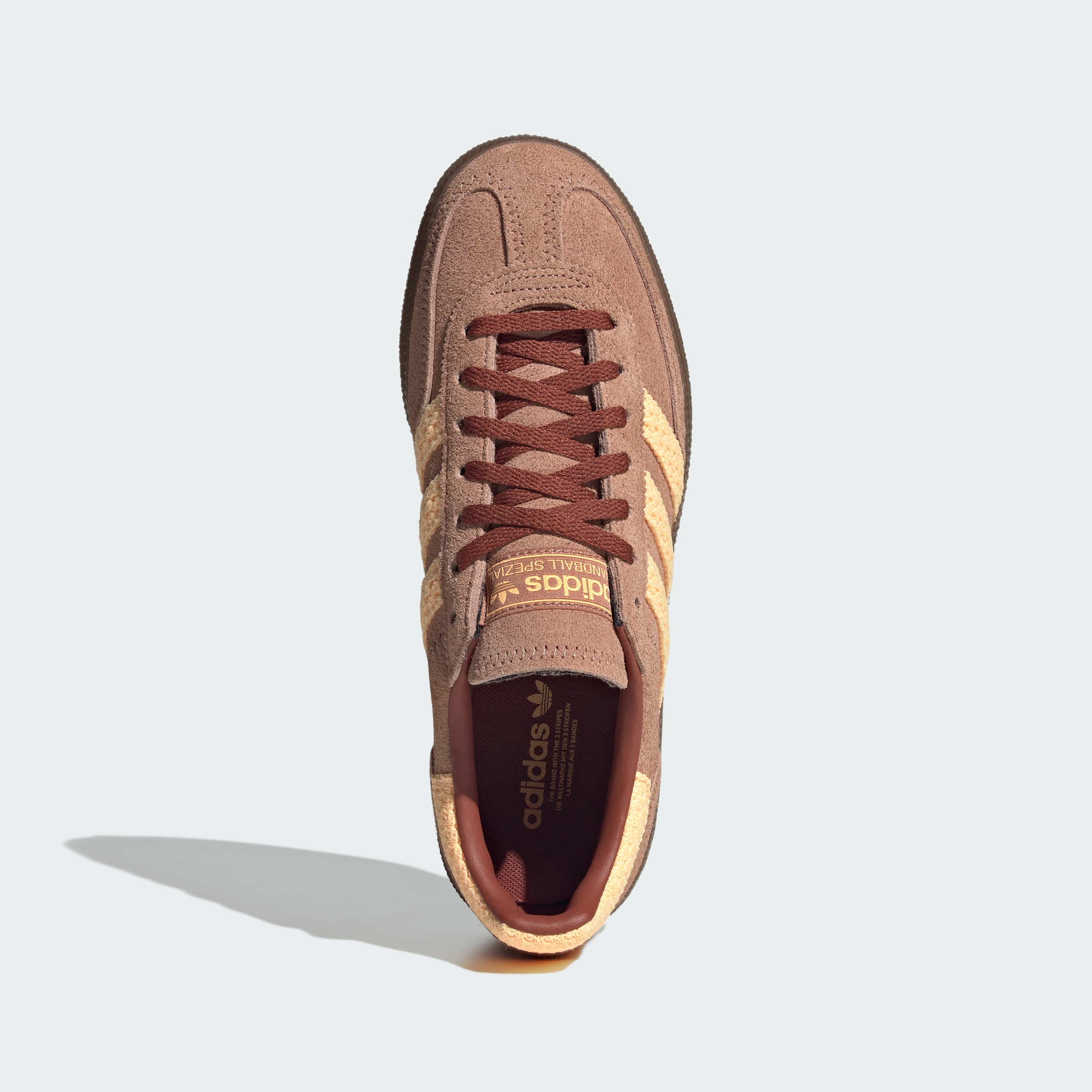 HANDBALL SPEZIAL SHOES — Clay Strata / Acid Orange / Burnt Sienna — Top Portrait View