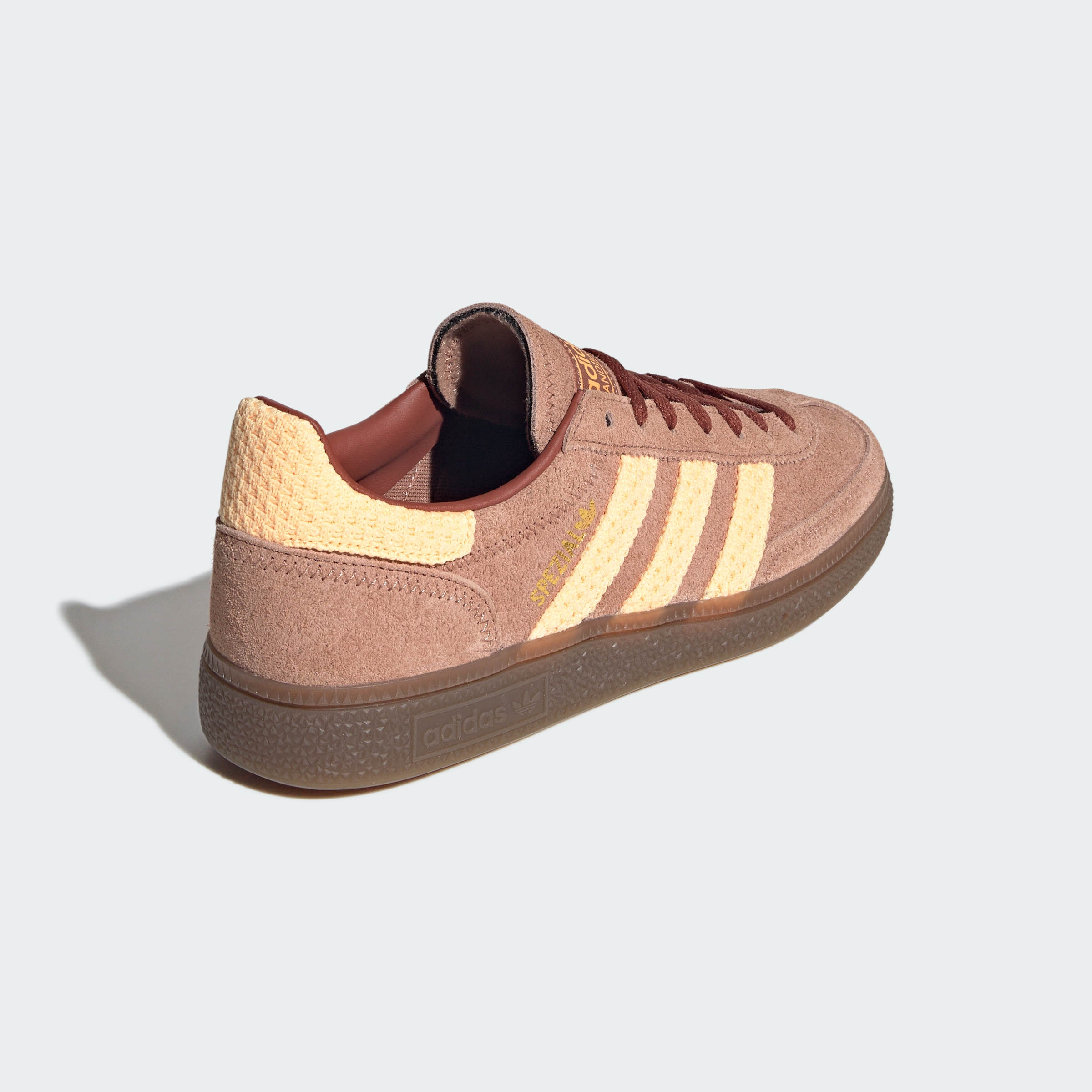 HANDBALL SPEZIAL SHOES — Clay Strata / Acid Orange / Burnt Sienna — Back Lateral Top View
