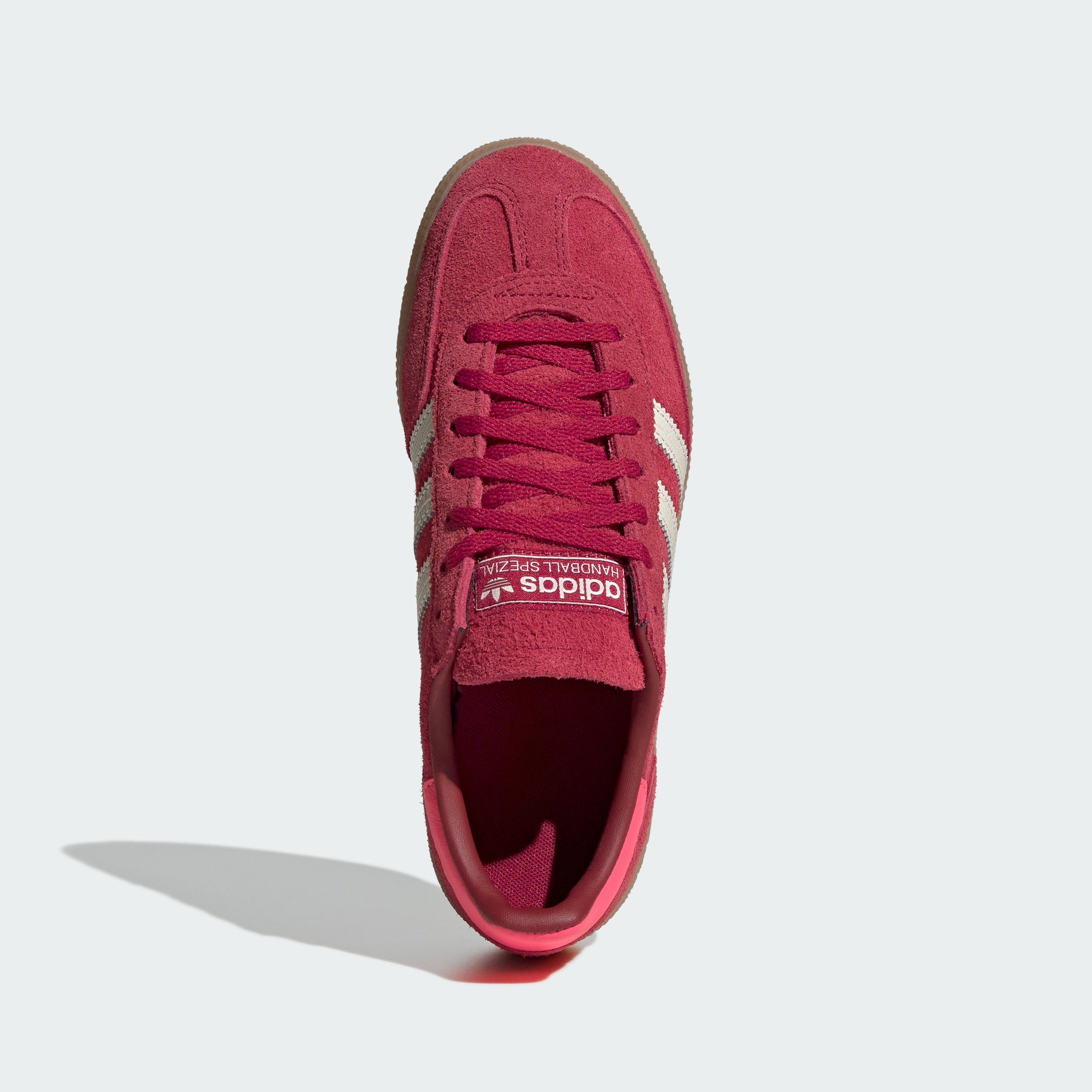 HANDBALL SPEZIAL SHOES — Team Victory Red / Off White / Solar Turbo — Top Portrait View