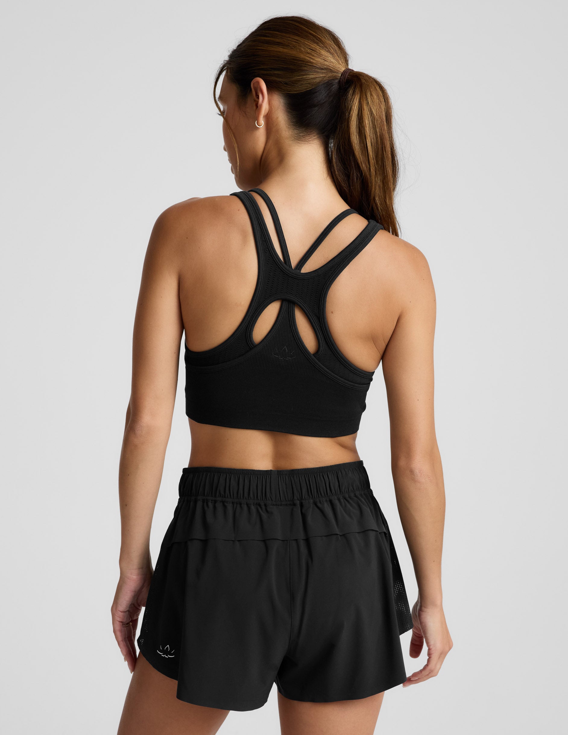 Seamless Moves Layered Bra - Black