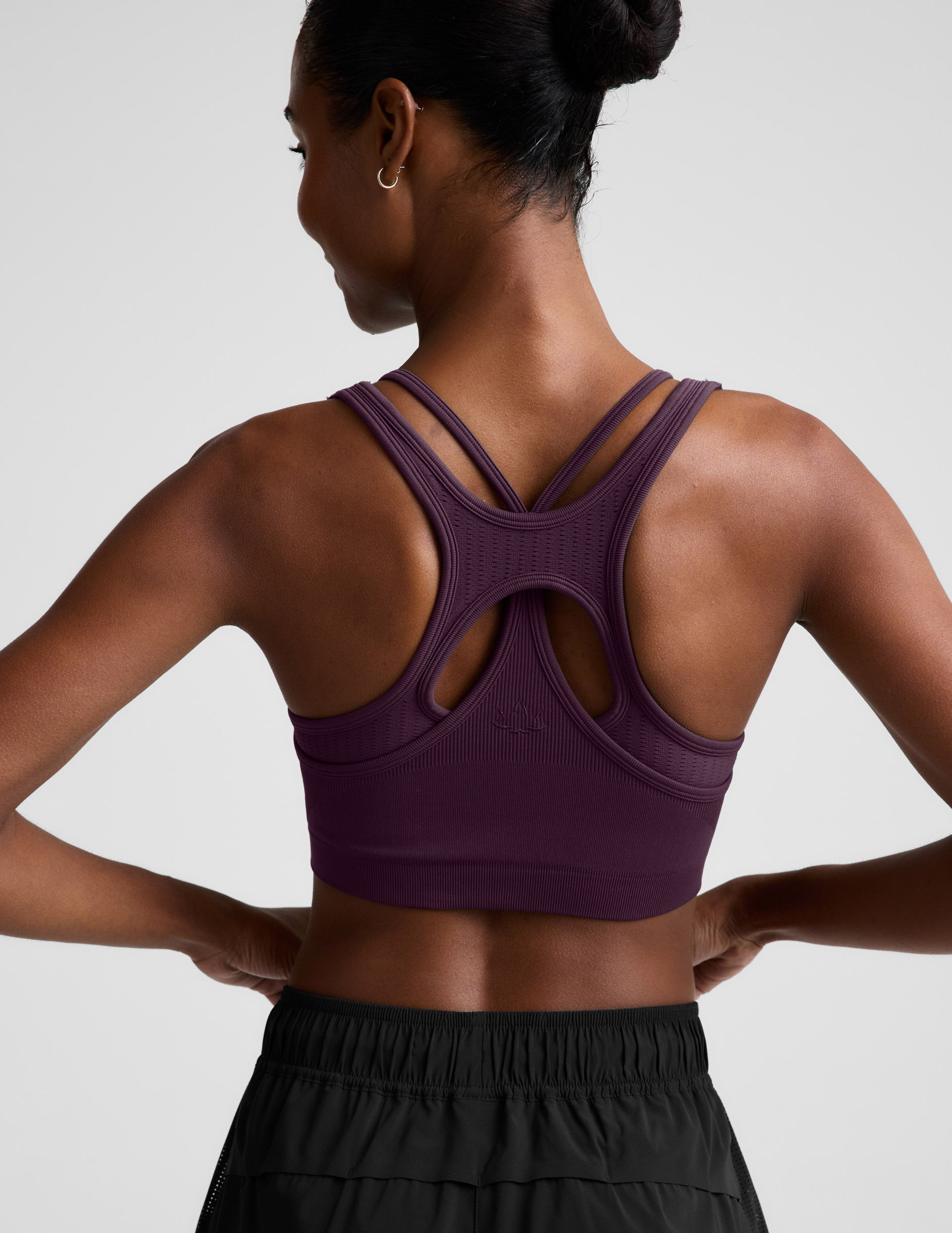 Seamless Moves Layered Bra - Brilliant Blackberry