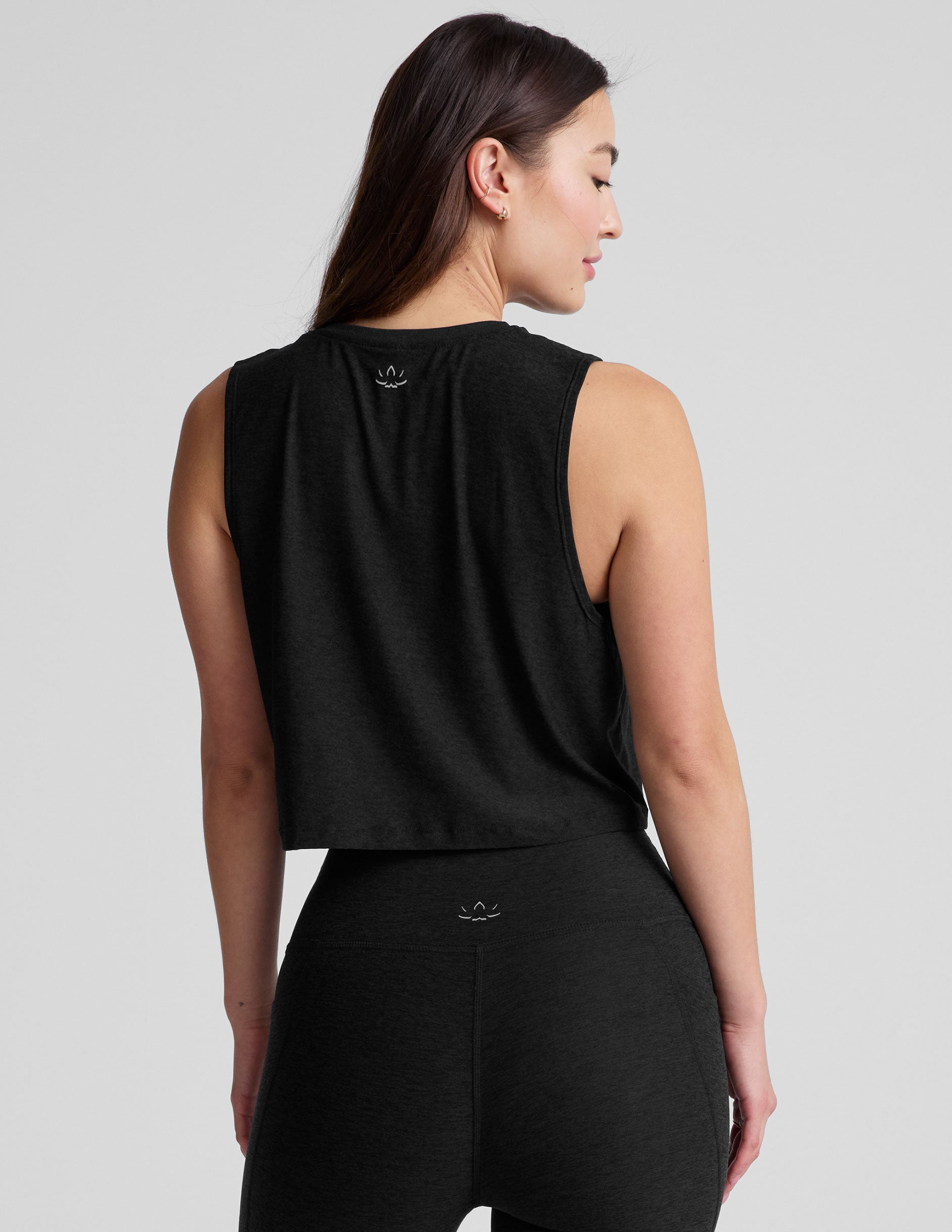 Featherweight Minimal Cropped Tank - Darkest Night