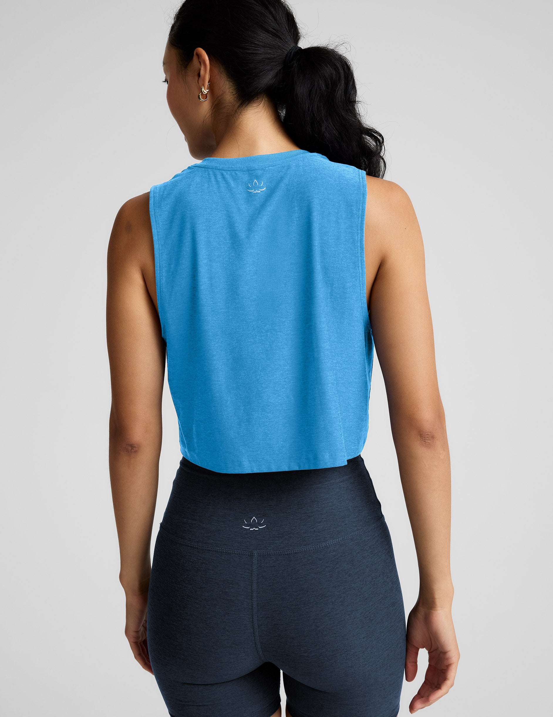 Featherweight Minimal Cropped Tank - Malibu Lagoon Heather