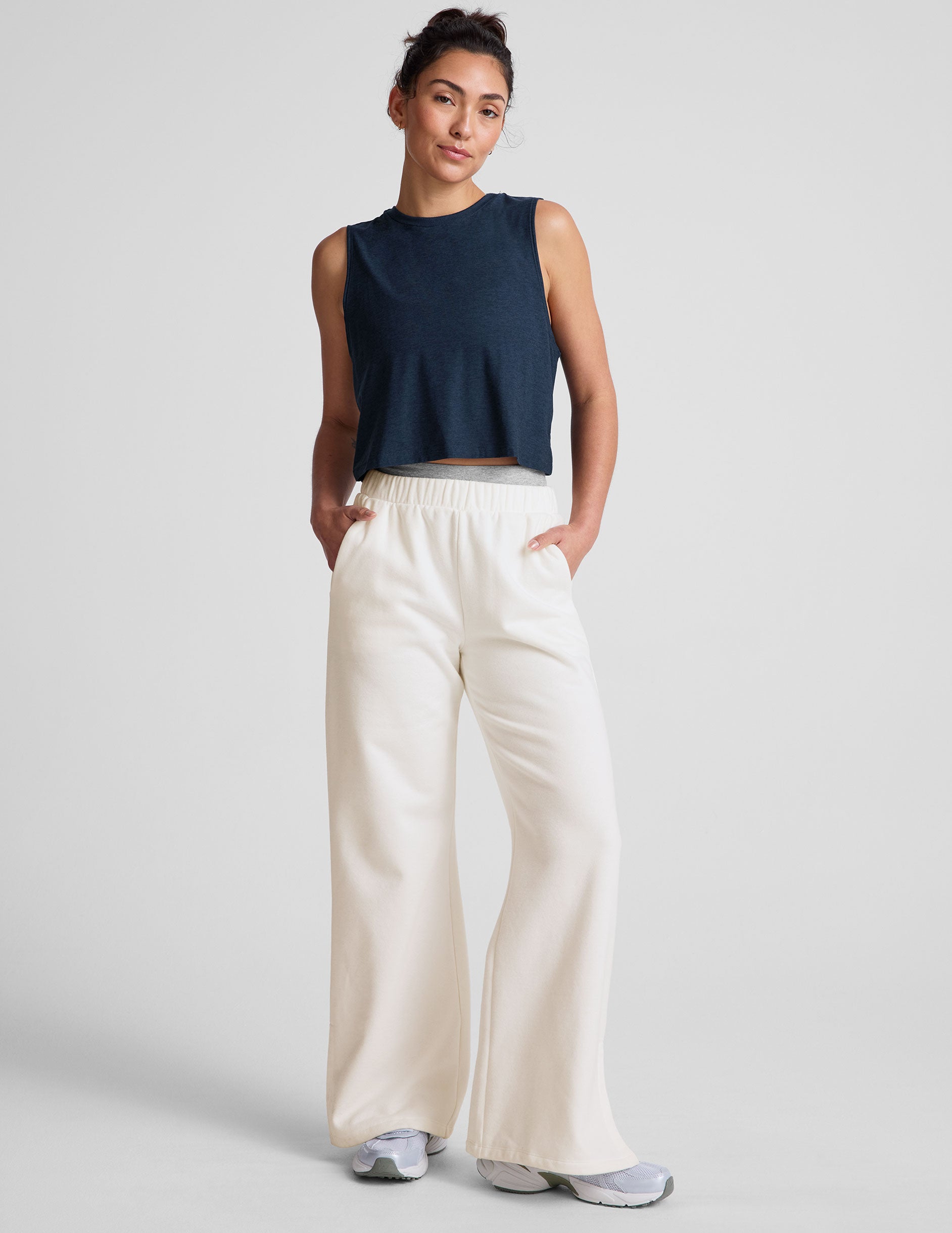 Featherweight Minimal Cropped Tank - Nocturnal Navy