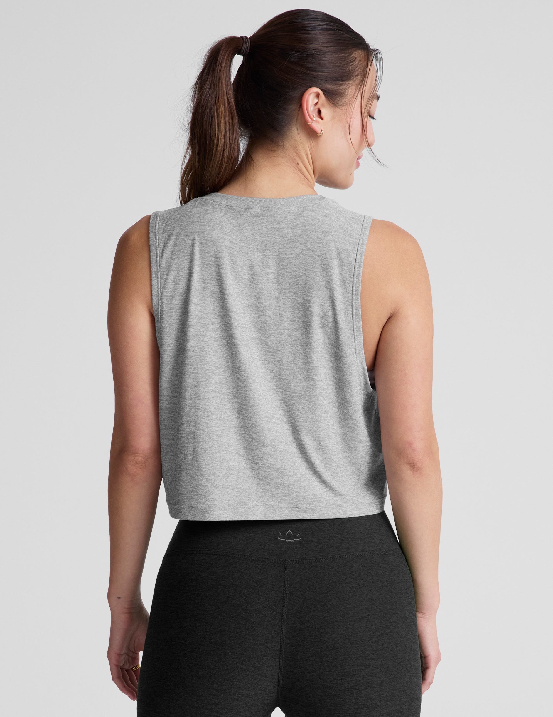 Featherweight Minimal Cropped Tank - Silver Mist