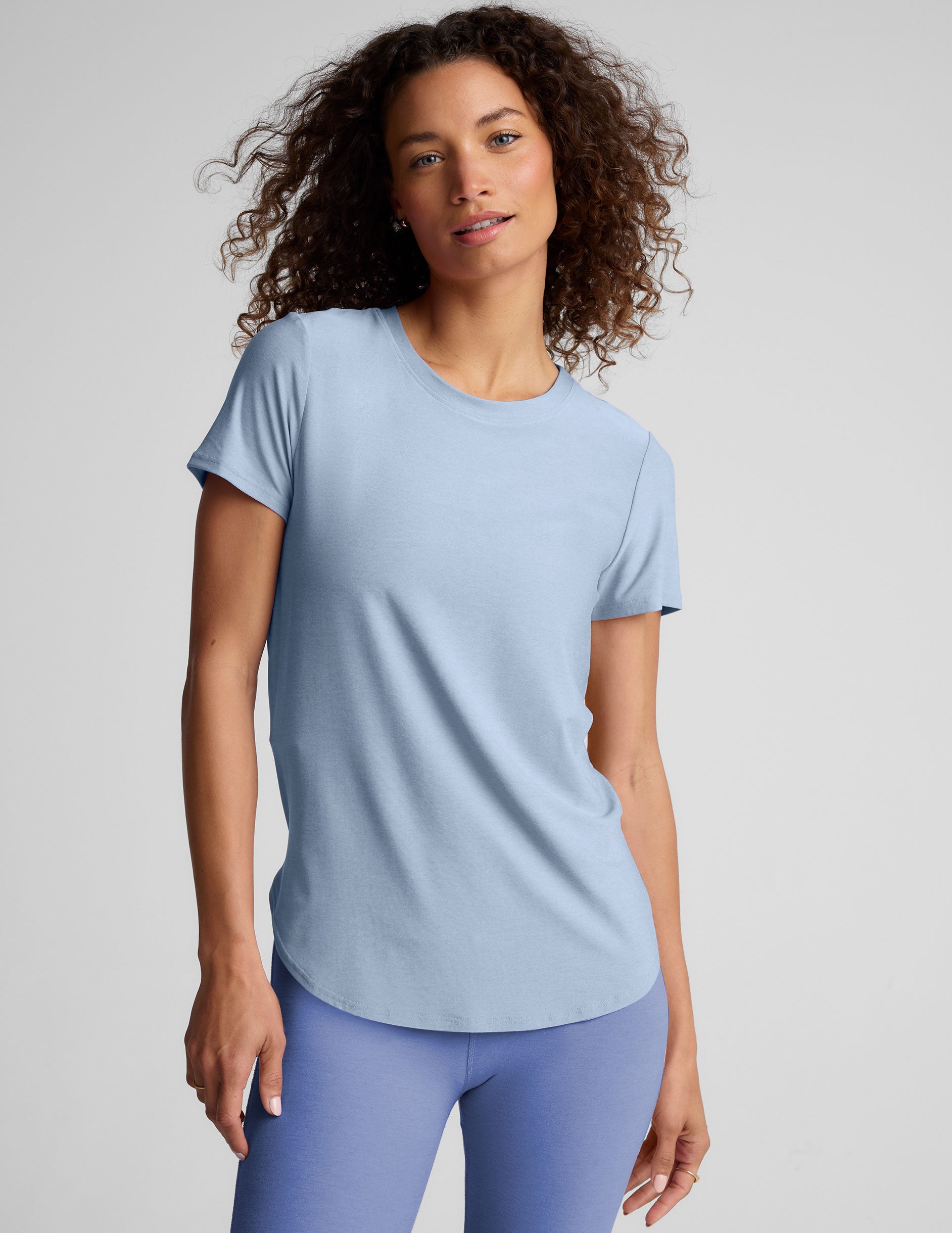 Featherweight On The Down Low Tee - Blue Zen Heather