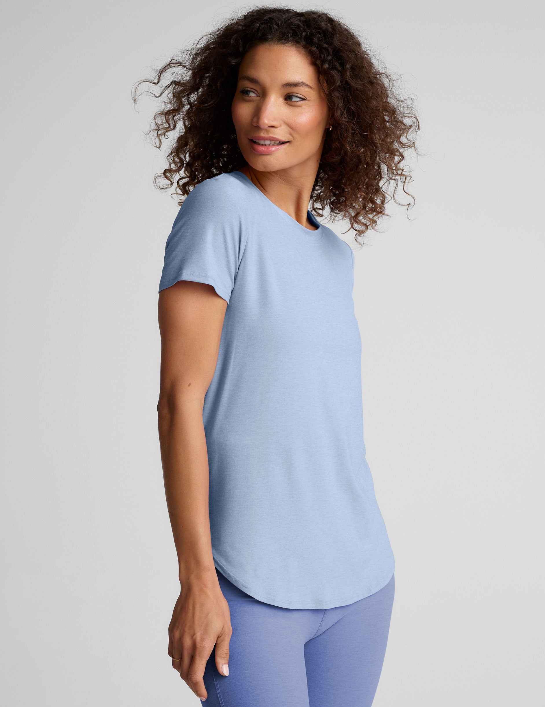 Featherweight On The Down Low Tee - Blue Zen Heather