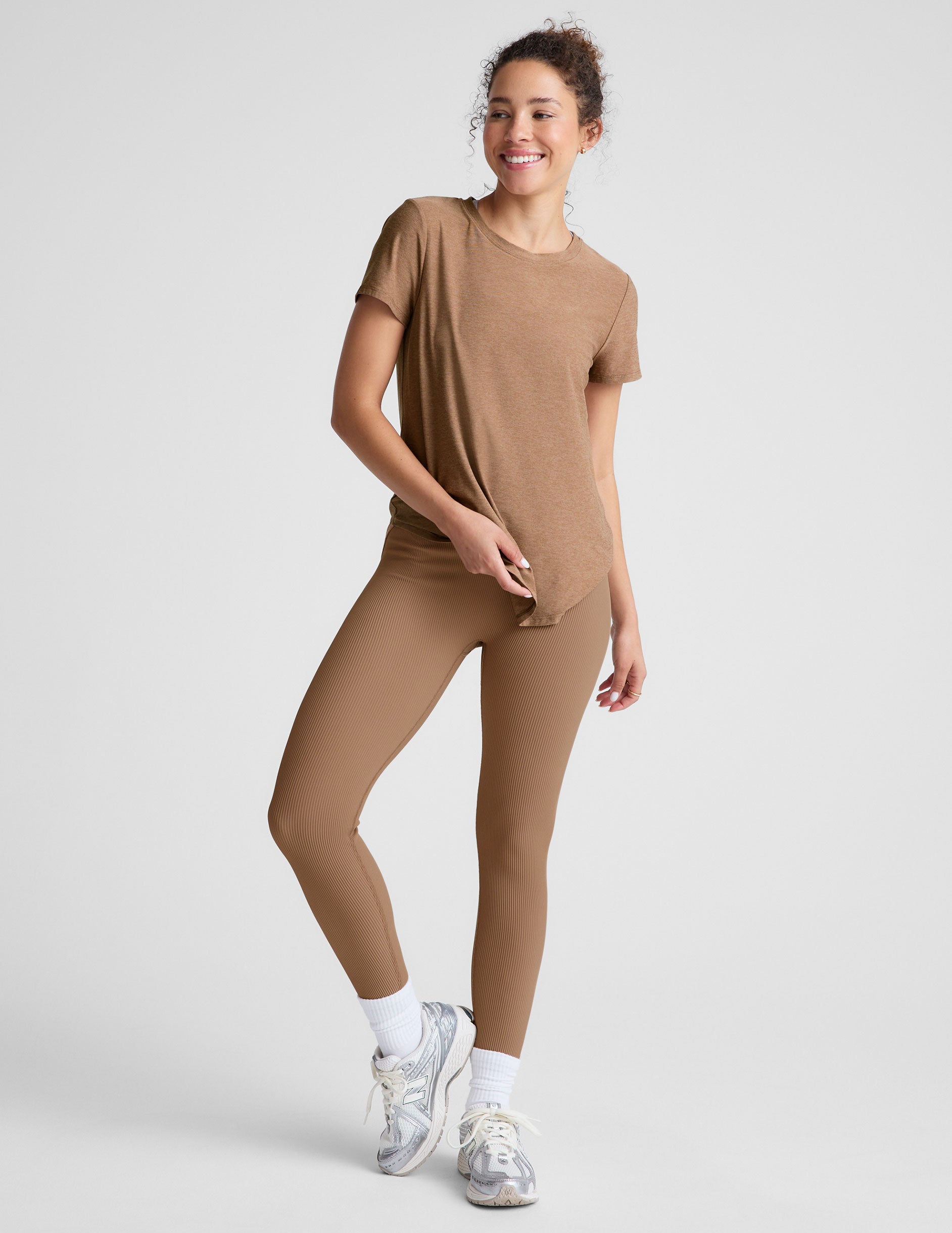 Featherweight On The Down Low Tee - Desert Sand Heather