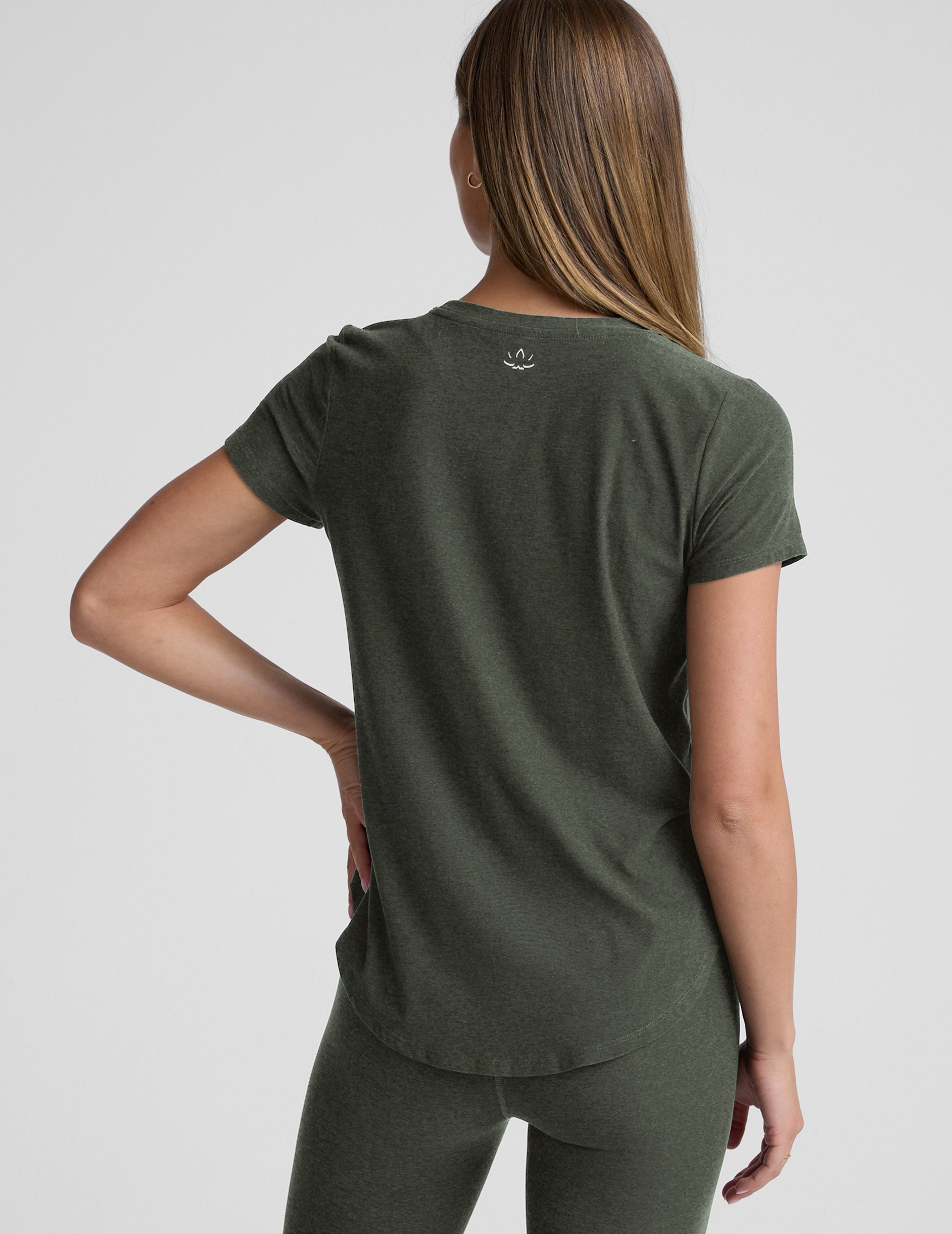 Featherweight On The Down Low Tee - Dusty Forest Heather