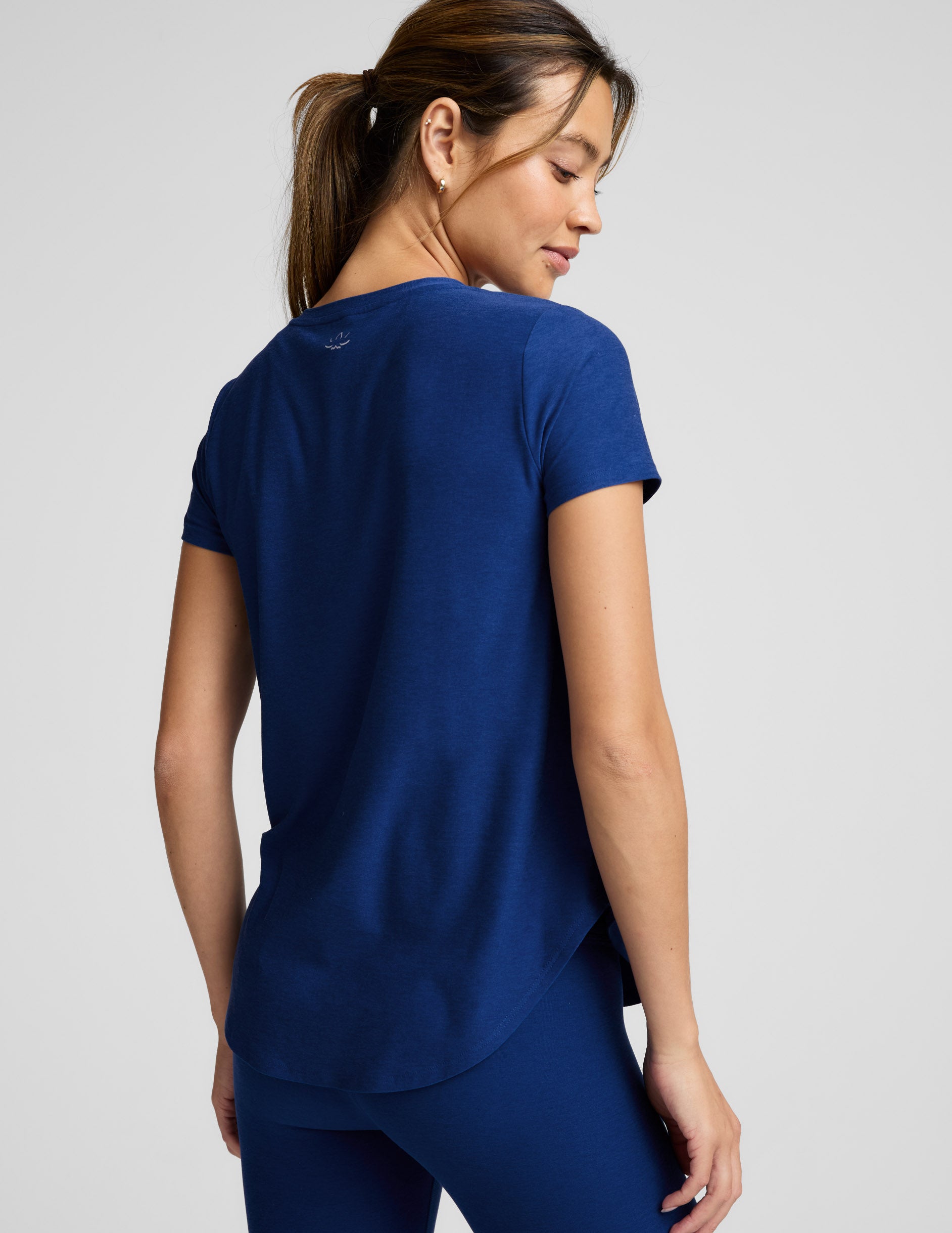 Featherweight On The Down Low Tee - Marine Blue Heather
