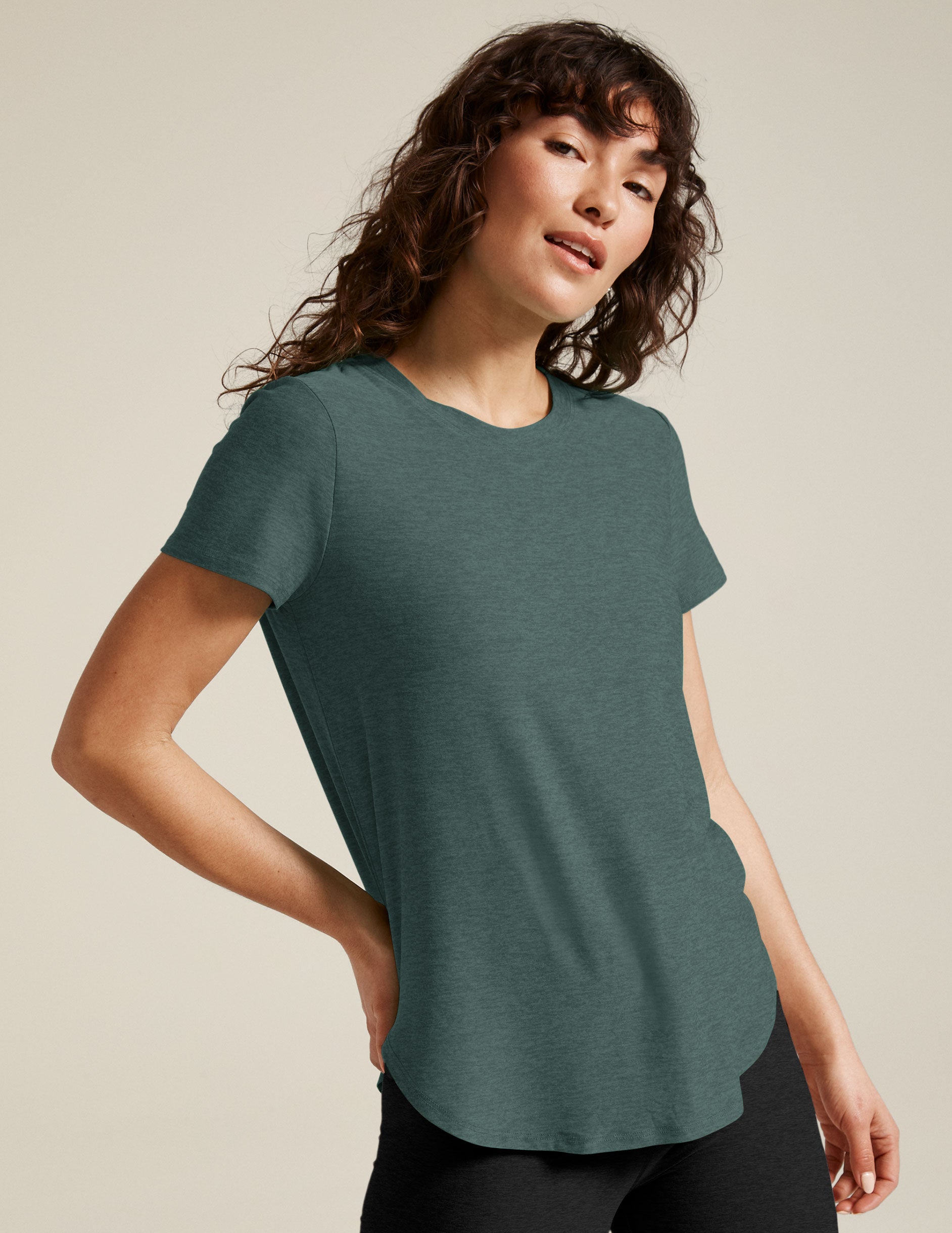 Featherweight On The Down Low Tee - Storm Heather