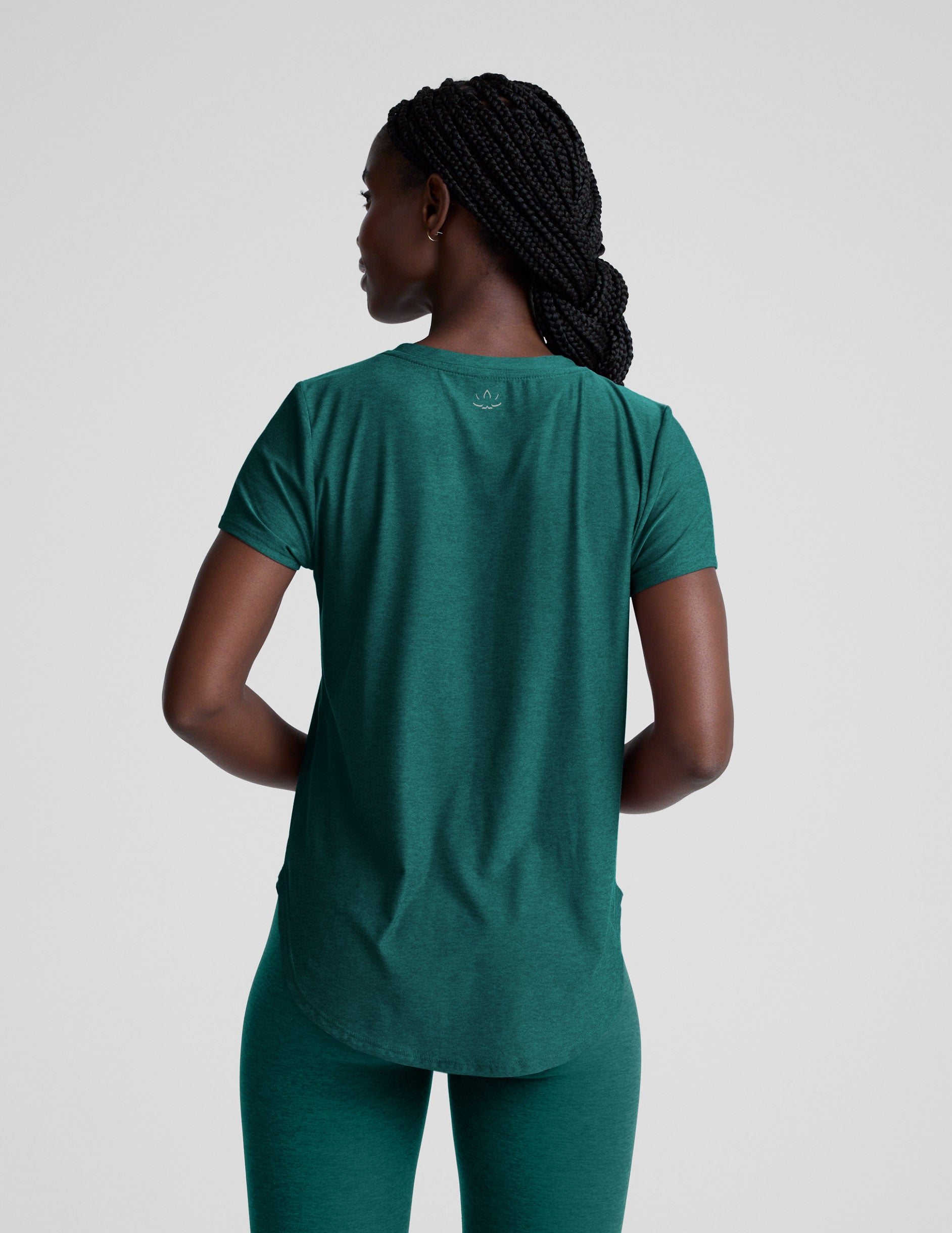 Featherweight On The Down Low Tee - Teal Sea Heather