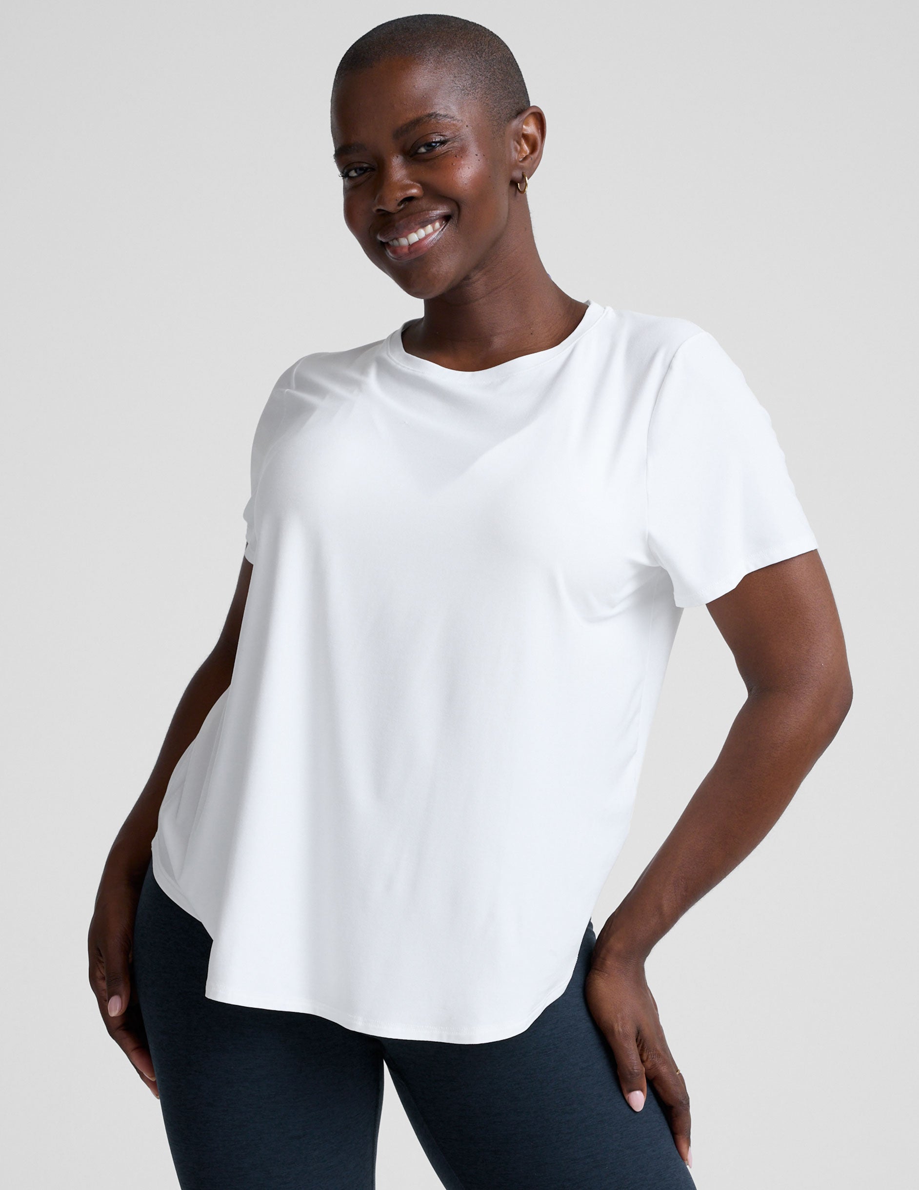 Featherweight On The Down Low Tee - Cloud White