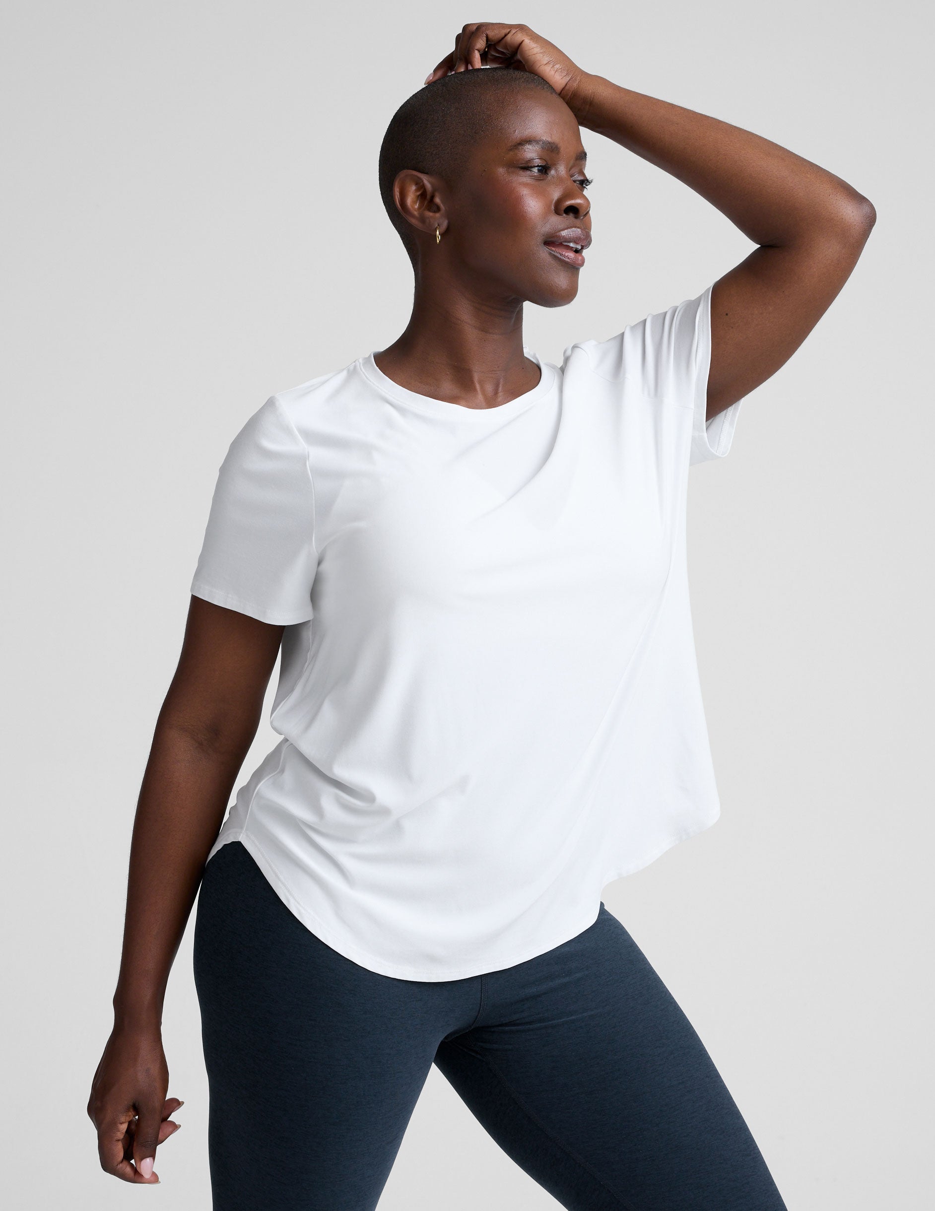 Featherweight On The Down Low Tee - Cloud White