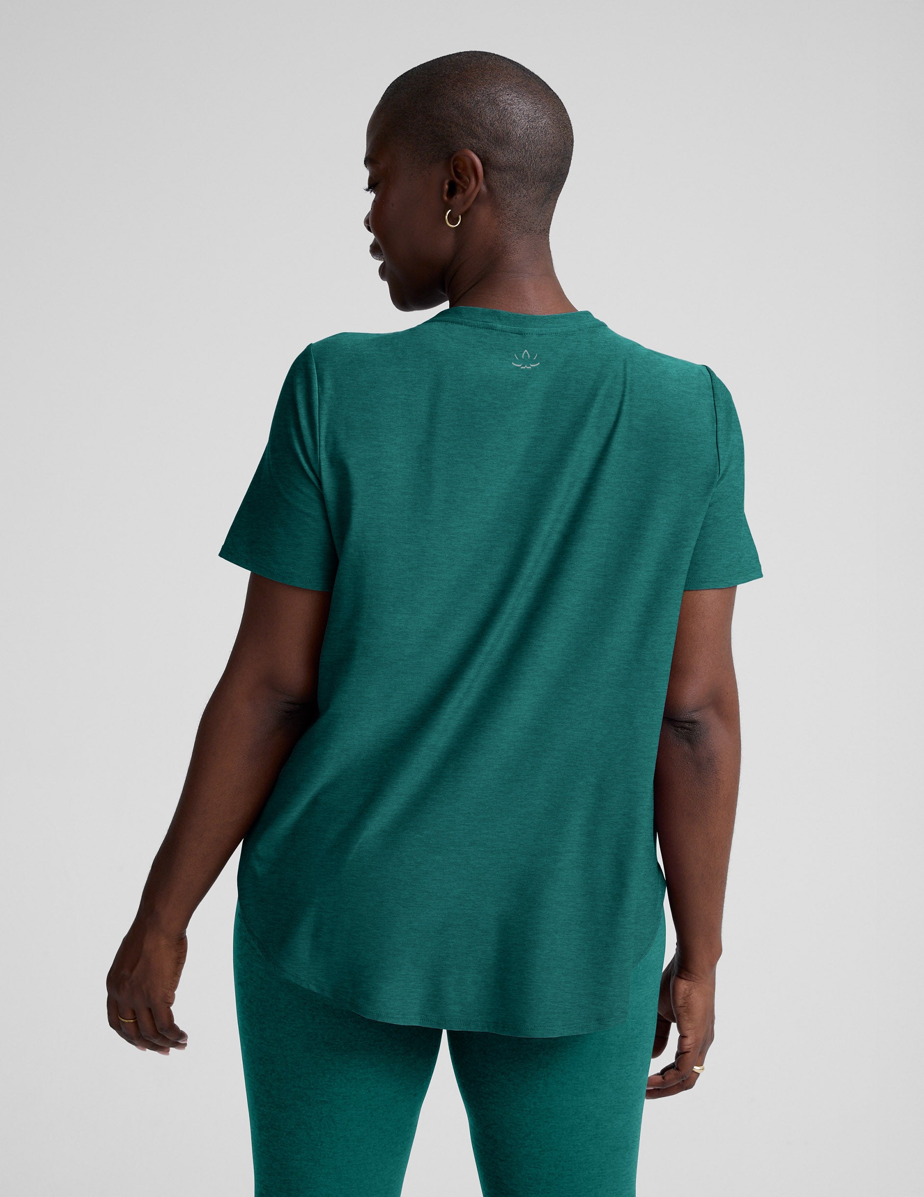 Featherweight On The Down Low Tee - Teal Sea Heather