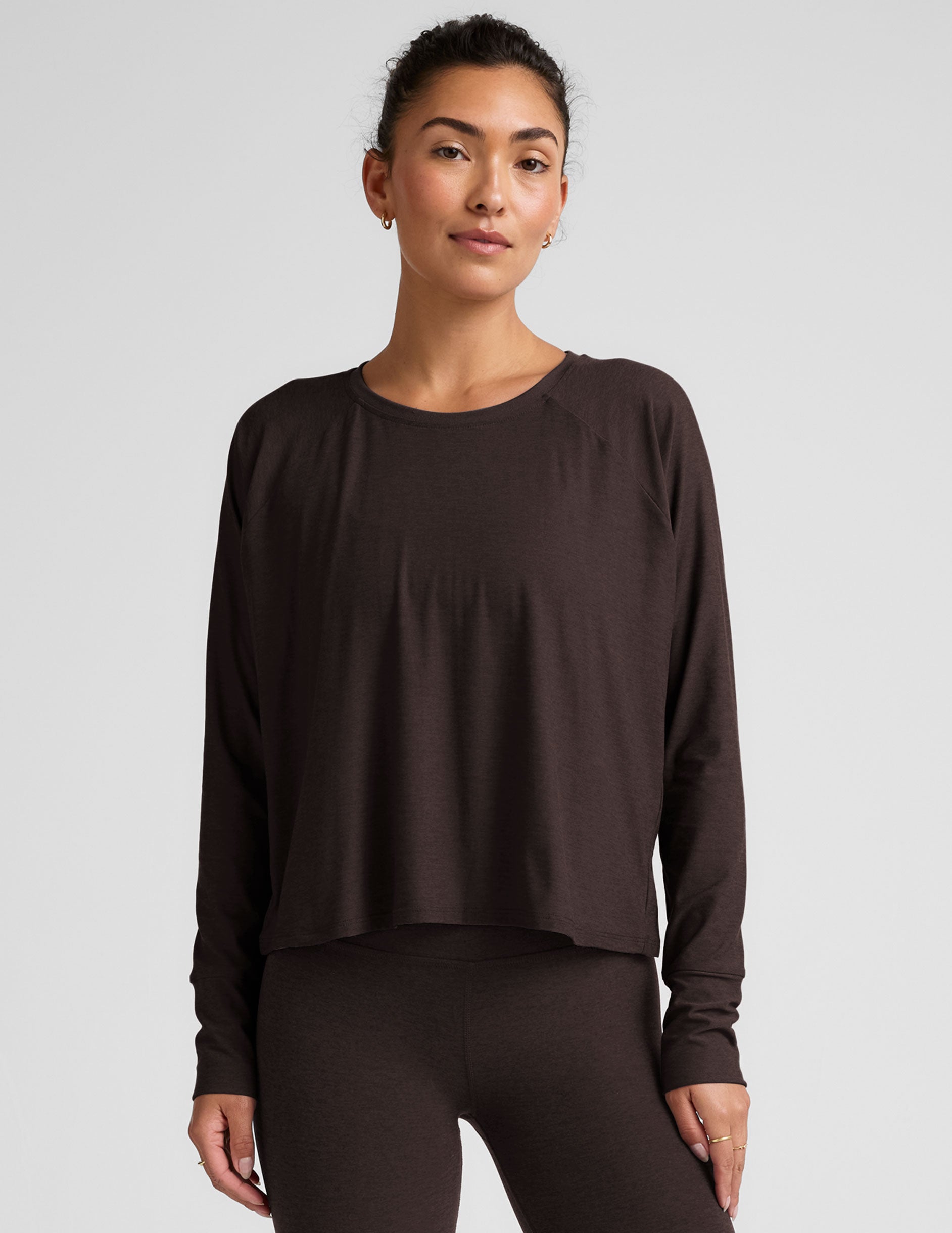 Featherweight Daydreamer Pullover - Dark Chocolate Heather