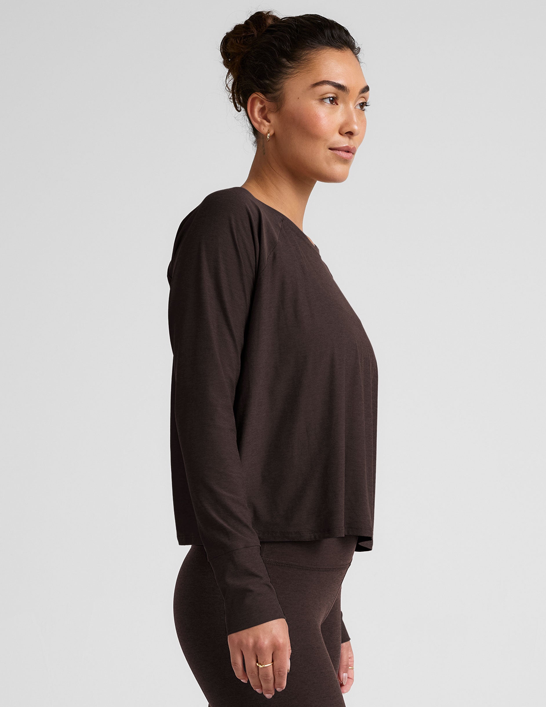 Featherweight Daydreamer Pullover - Dark Chocolate Heather