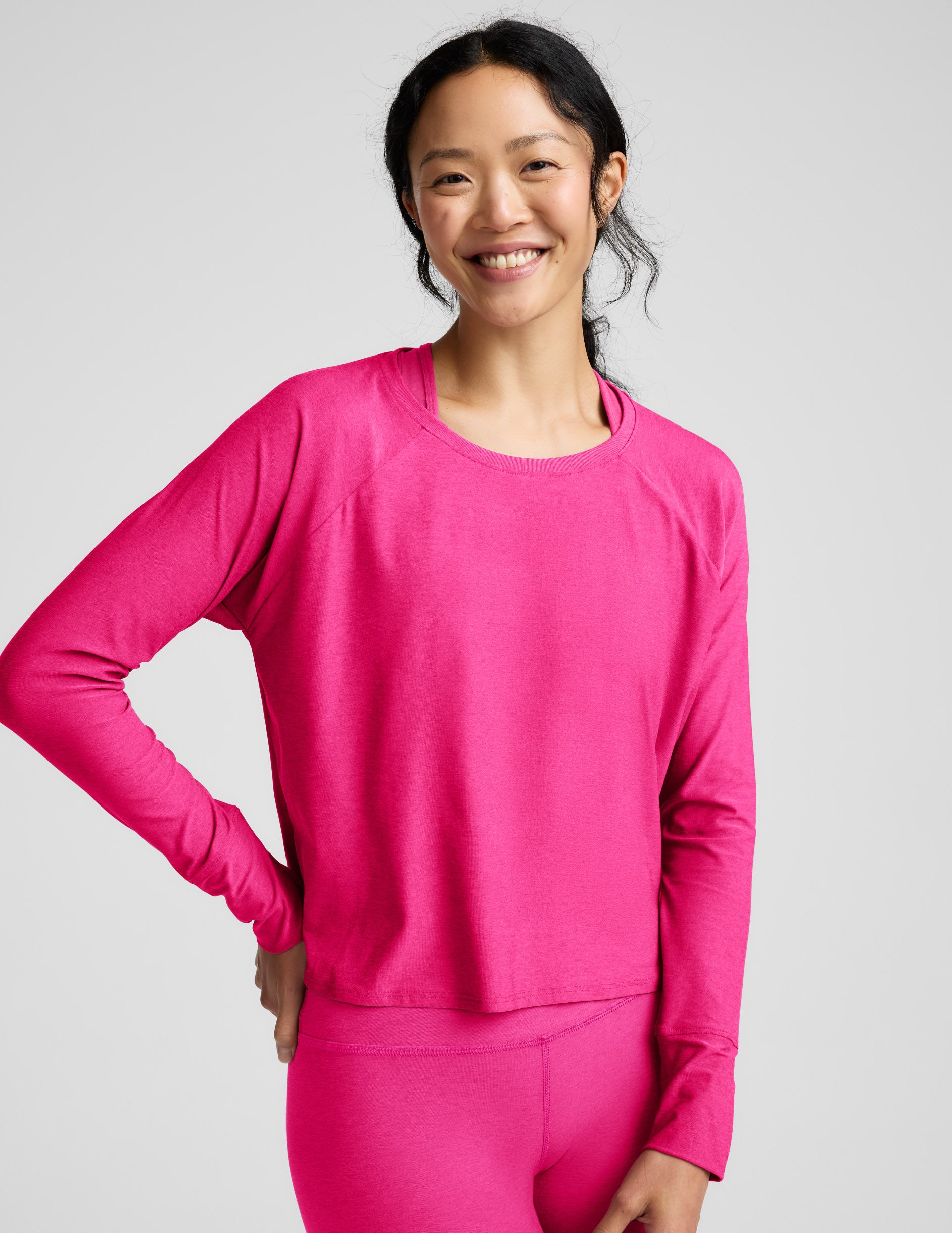 Featherweight Daydreamer Pullover - Pink Glow Heather