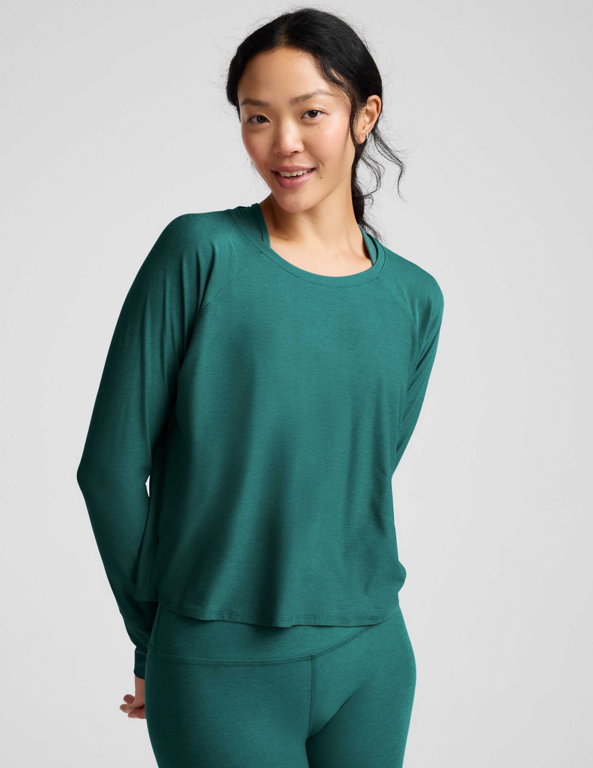 Featherweight Daydreamer Pullover - Teal Sea Heather