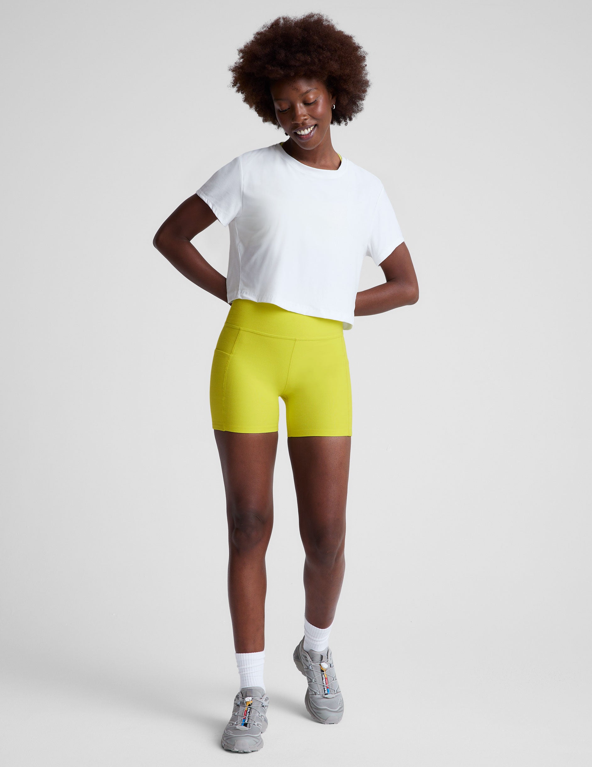 Featherweight Supreme Cropped Tee - Cloud White