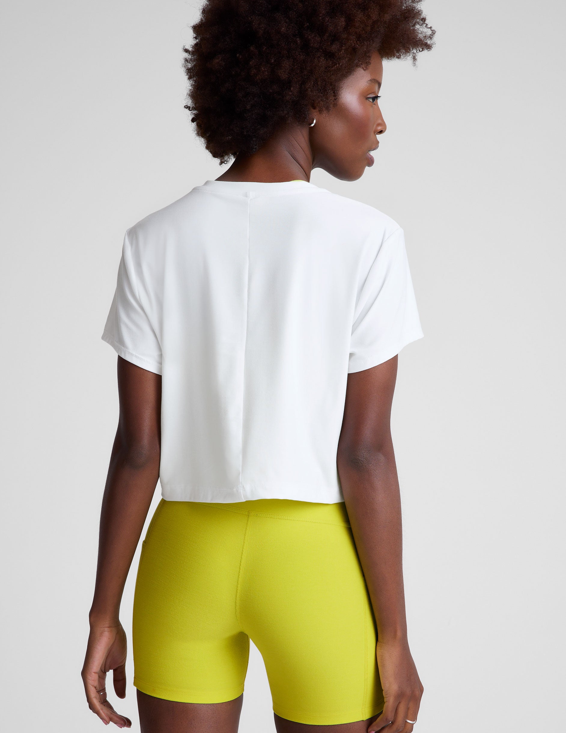 Featherweight Supreme Cropped Tee - Cloud White