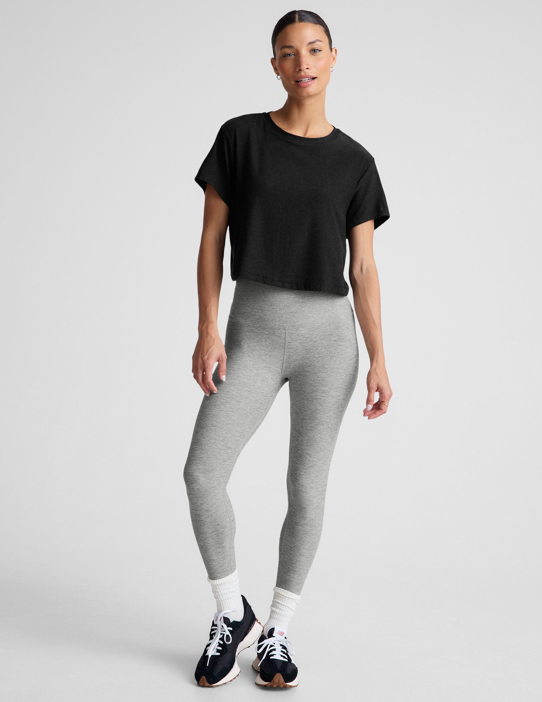 Featherweight Supreme Cropped Tee - Darkest Night