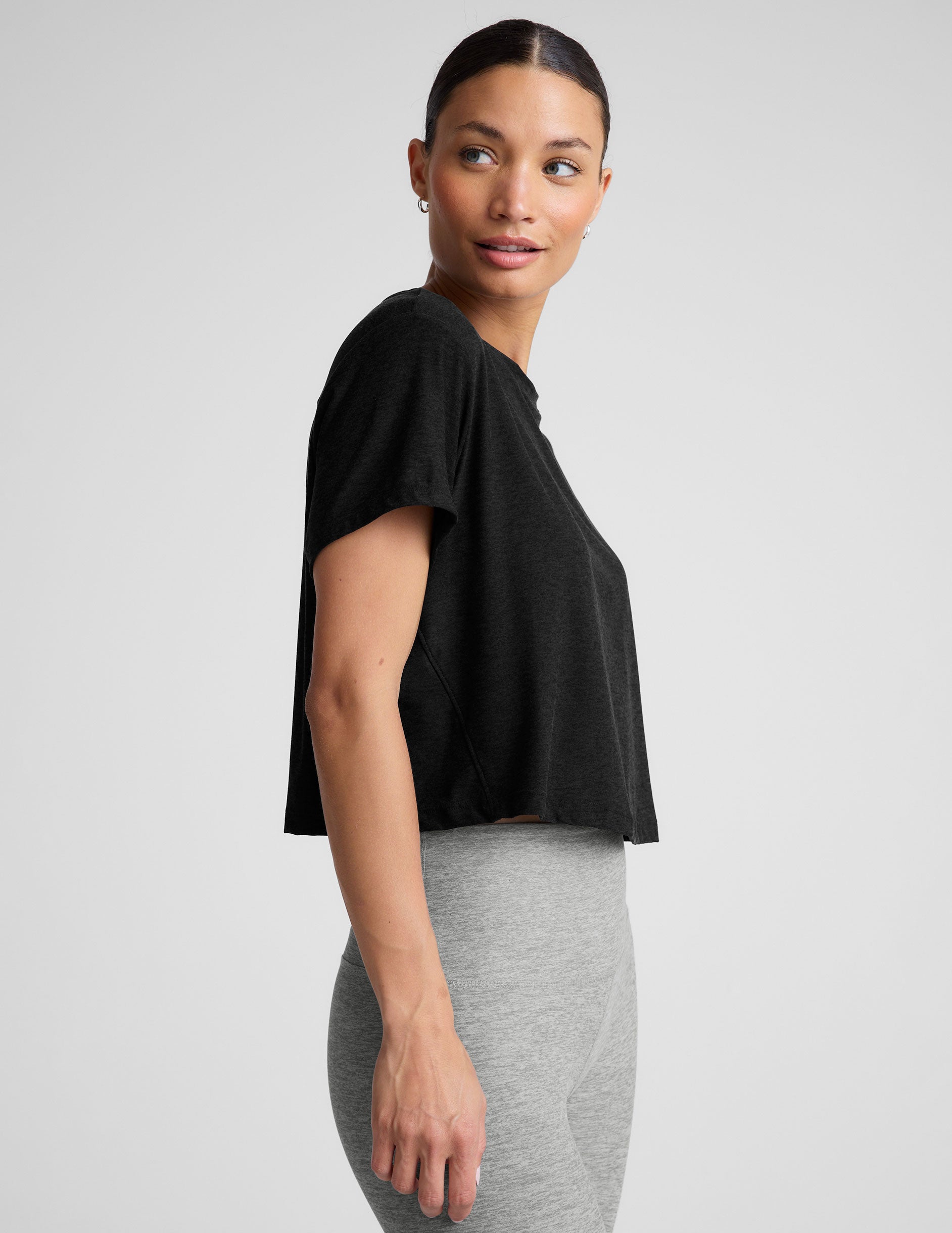 Featherweight Supreme Cropped Tee - Darkest Night