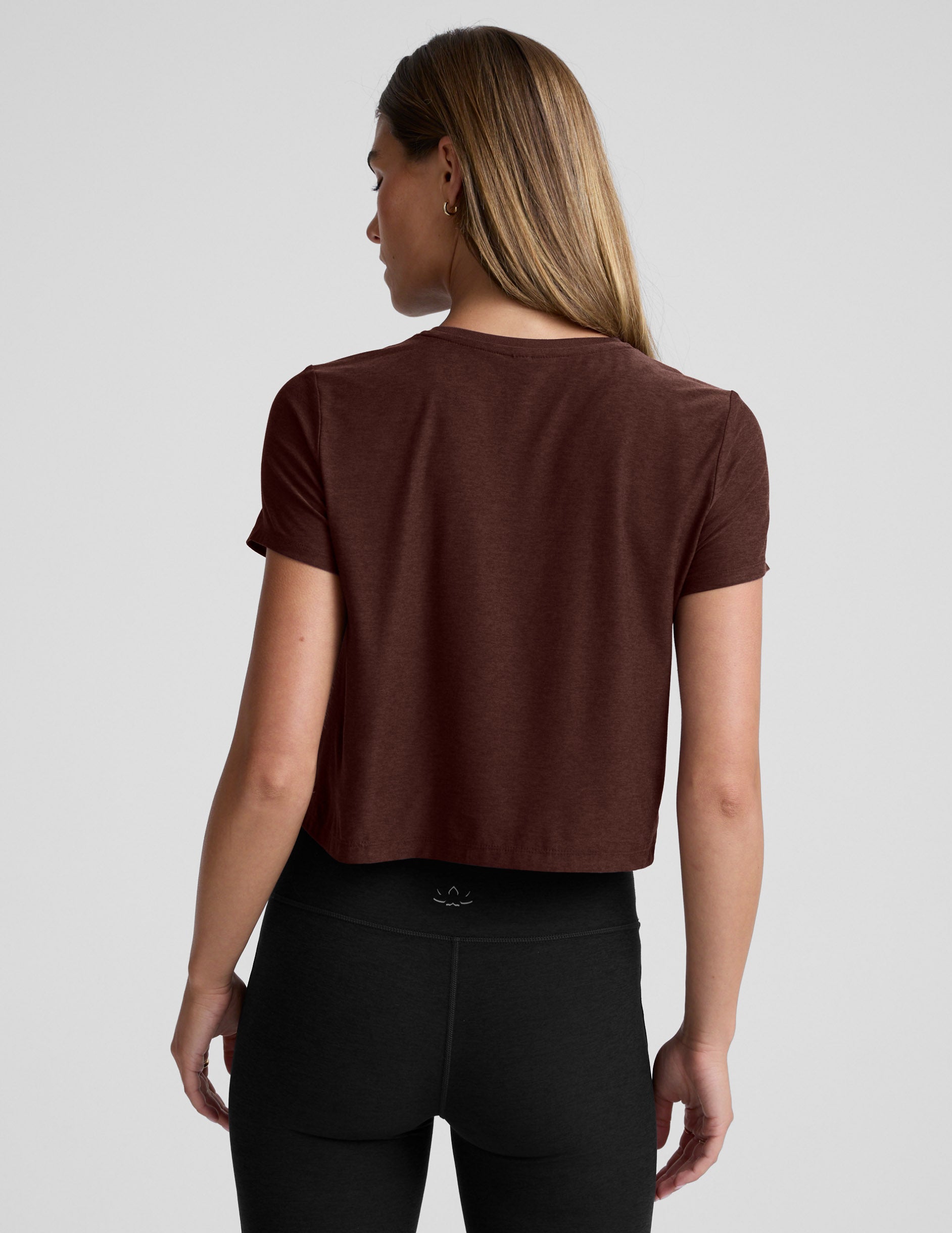 Featherweight Supreme Cropped Tee - Iced Mocha Heather