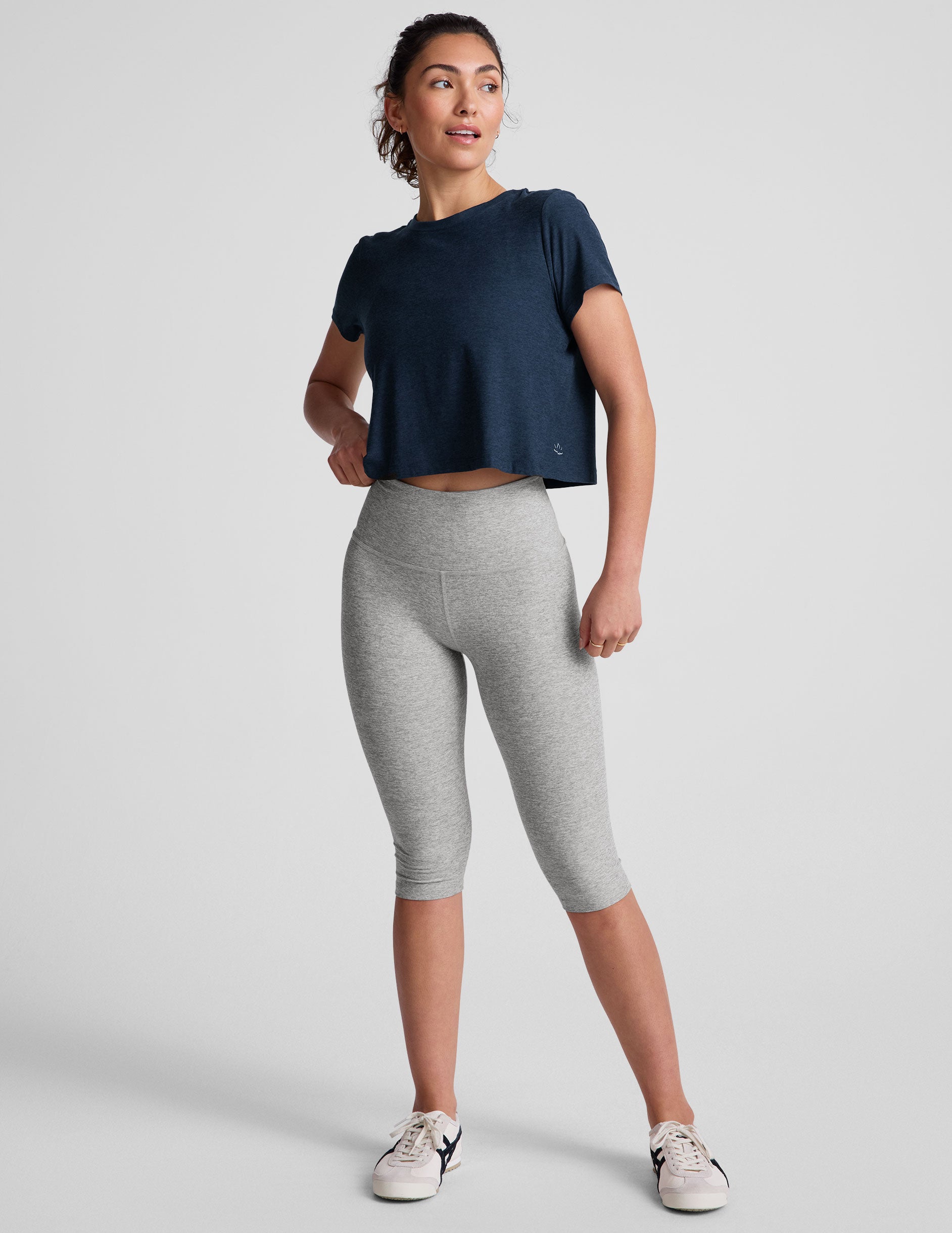 Featherweight Supreme Cropped Tee - Nocturnal Navy