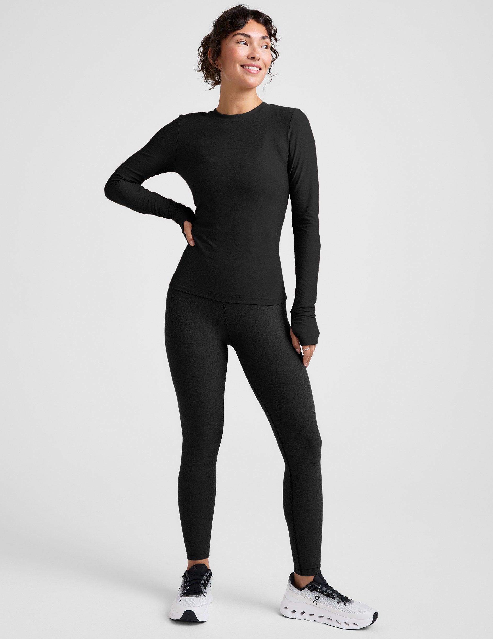 Featherweight Select Long Sleeve Crew - Darkest Night