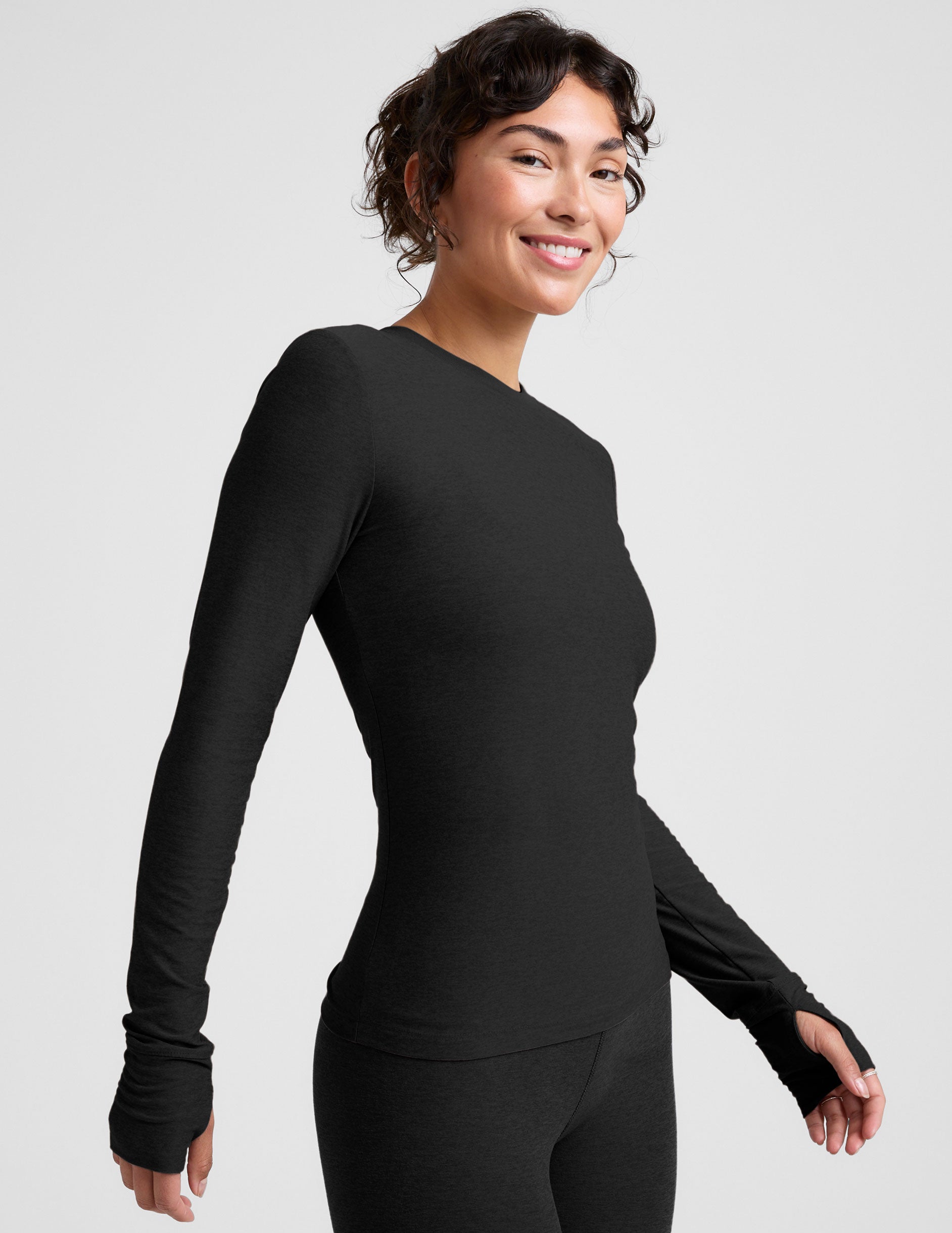 Featherweight Select Long Sleeve Crew - Darkest Night