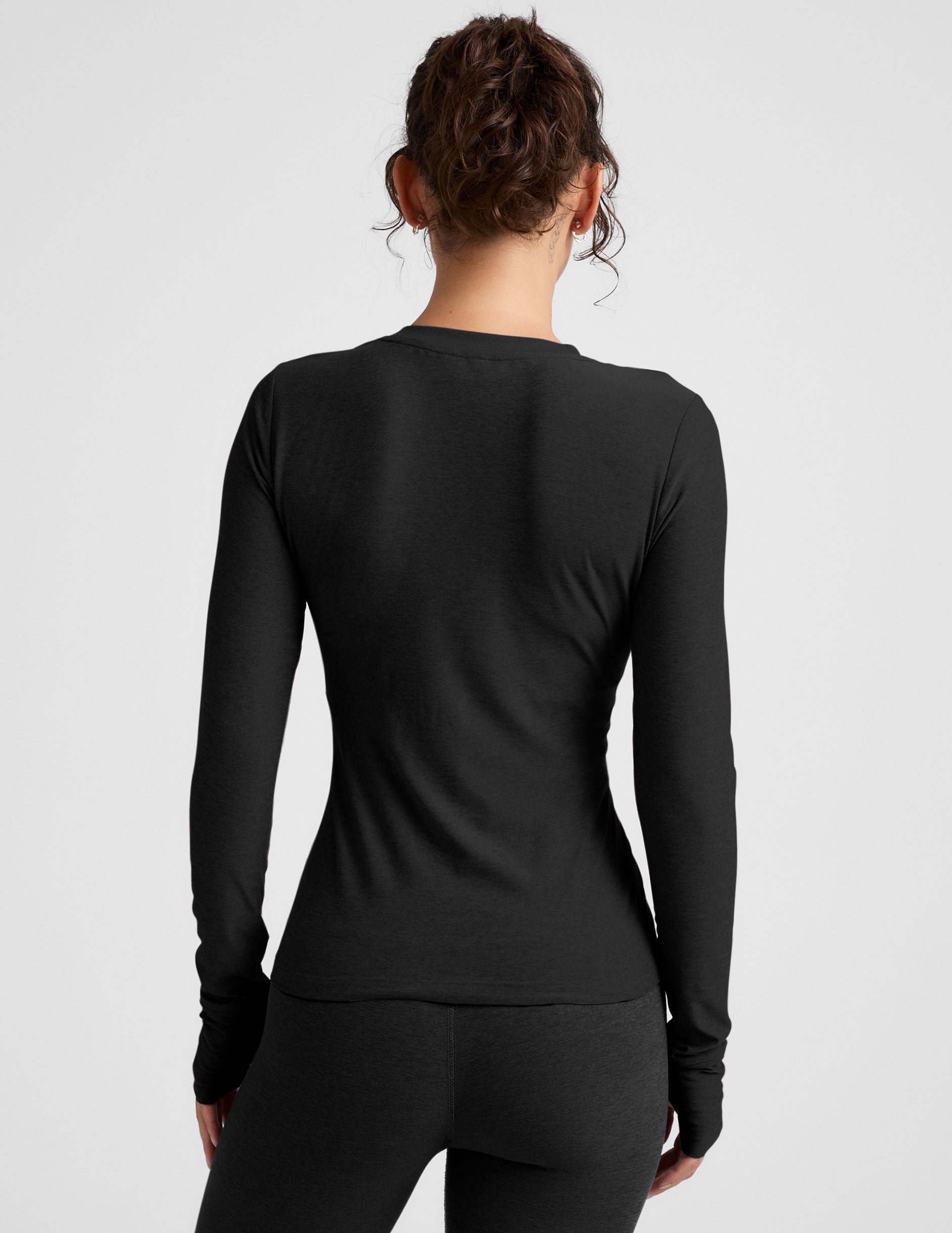 Featherweight Select Long Sleeve Crew - Darkest Night
