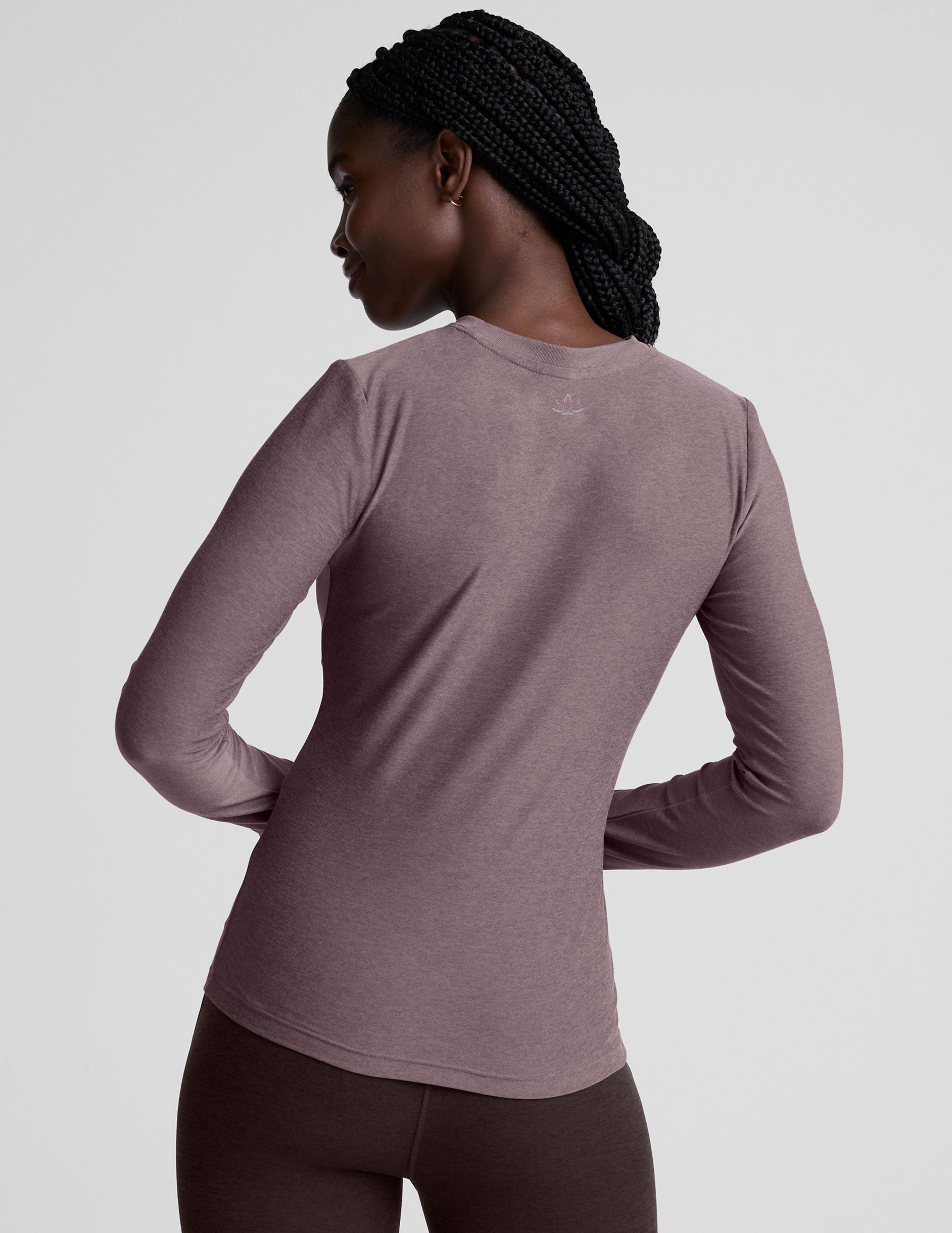 Featherweight Select Long Sleeve Crew - Soft Violet Dusk Heather