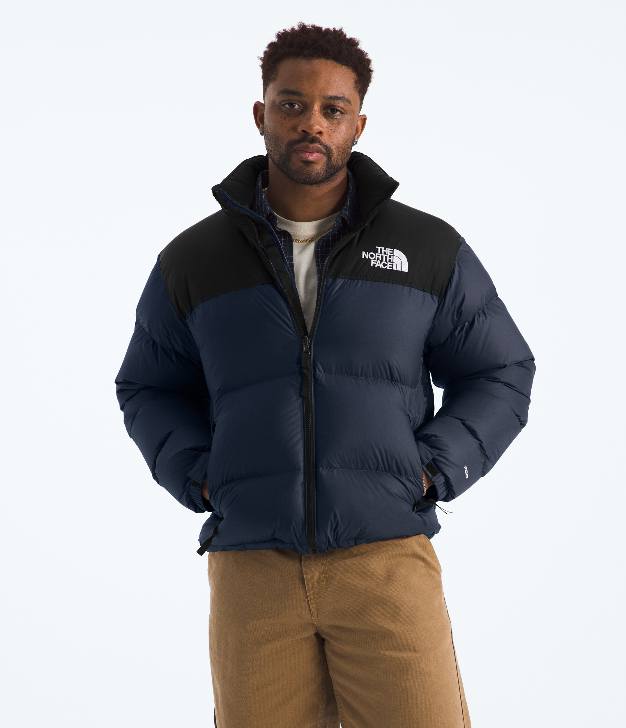 Mens 1996 Retro Nuptse Jacket TNF Summit NavyTNF Black Main