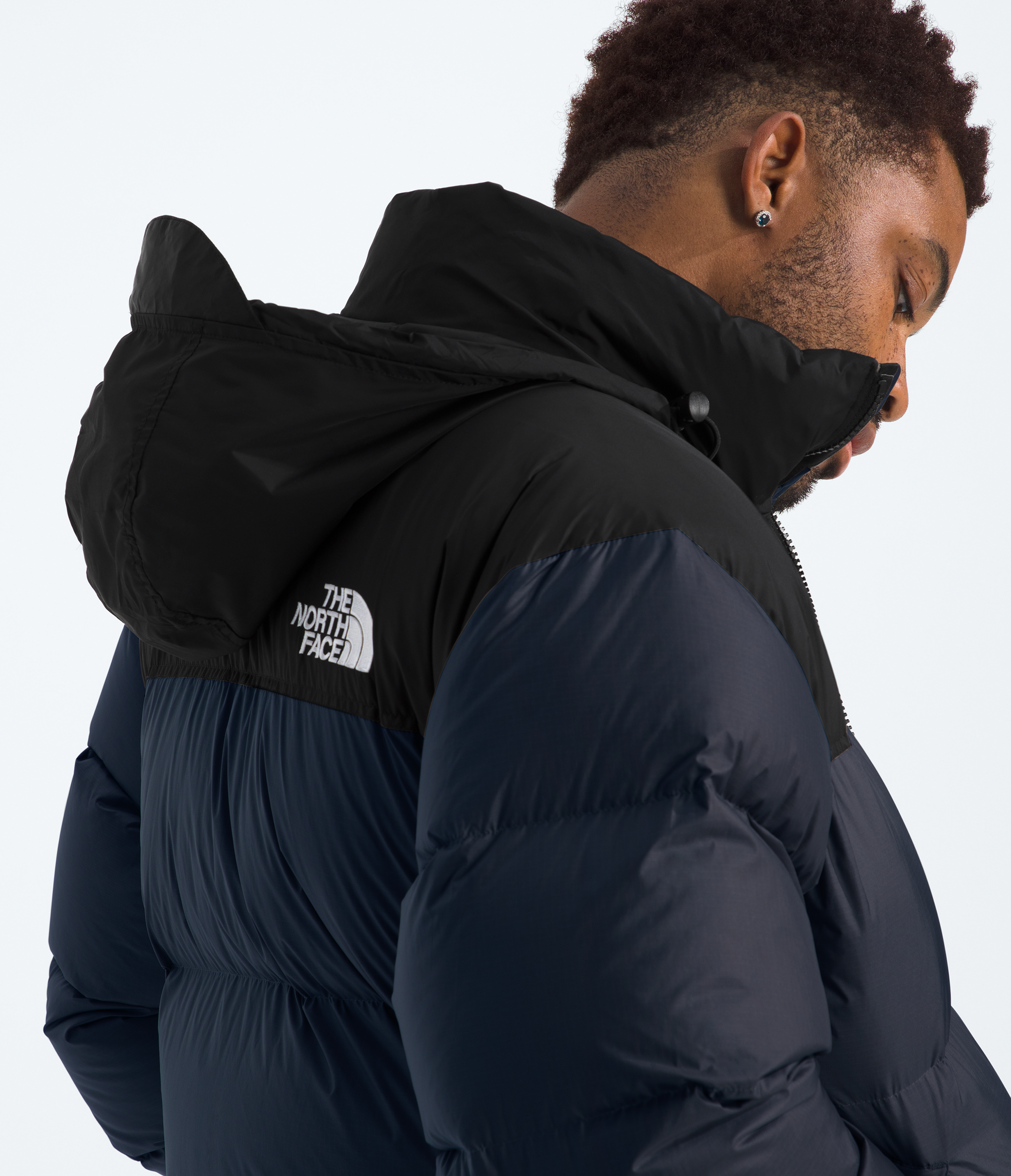 Mens 1996 Retro Nuptse Jacket TNF Summit NavyTNF Black MODELHOOD2