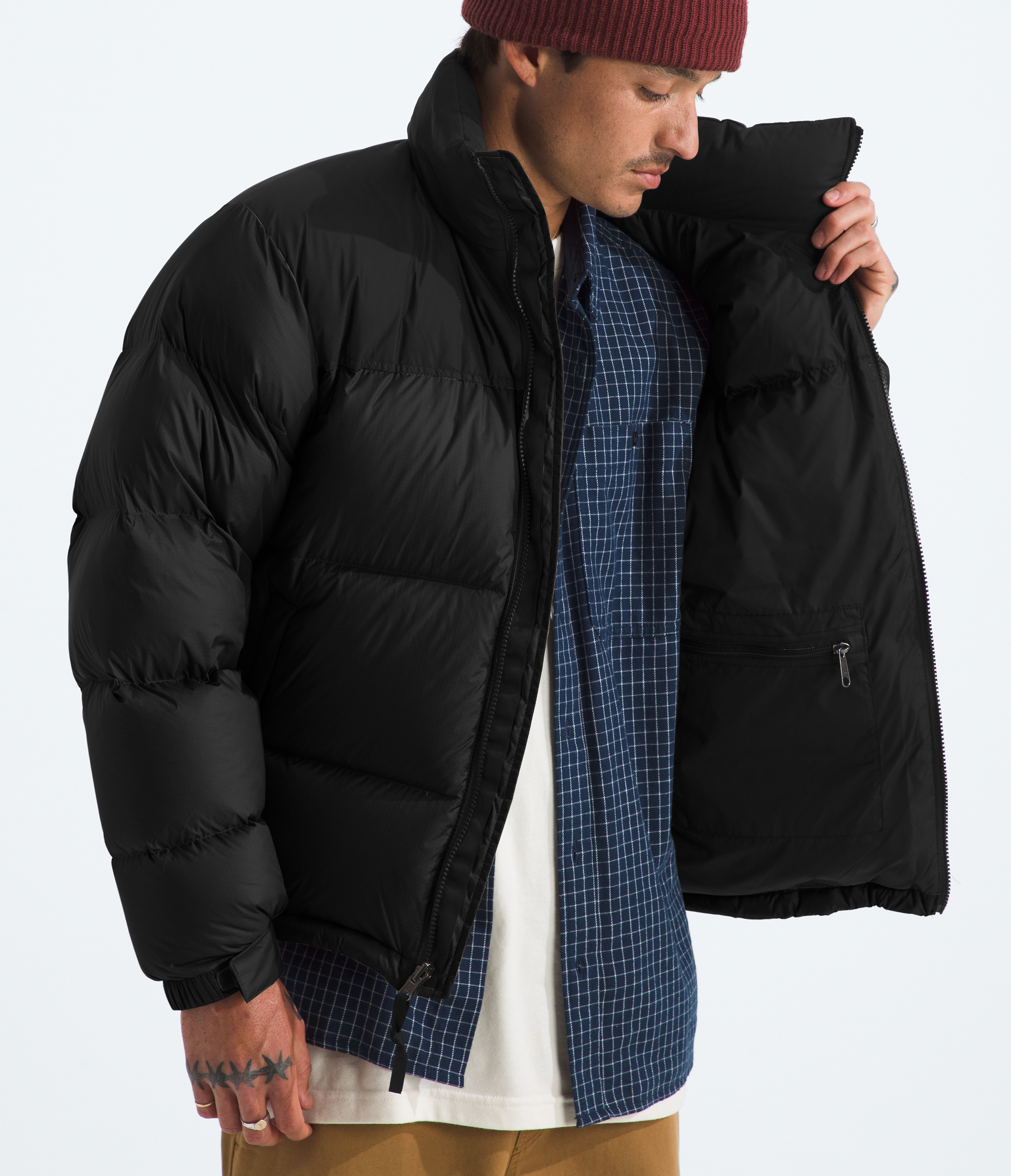Mens 1996 Retro Nuptse Jacket TNF TNF Black MODELINT