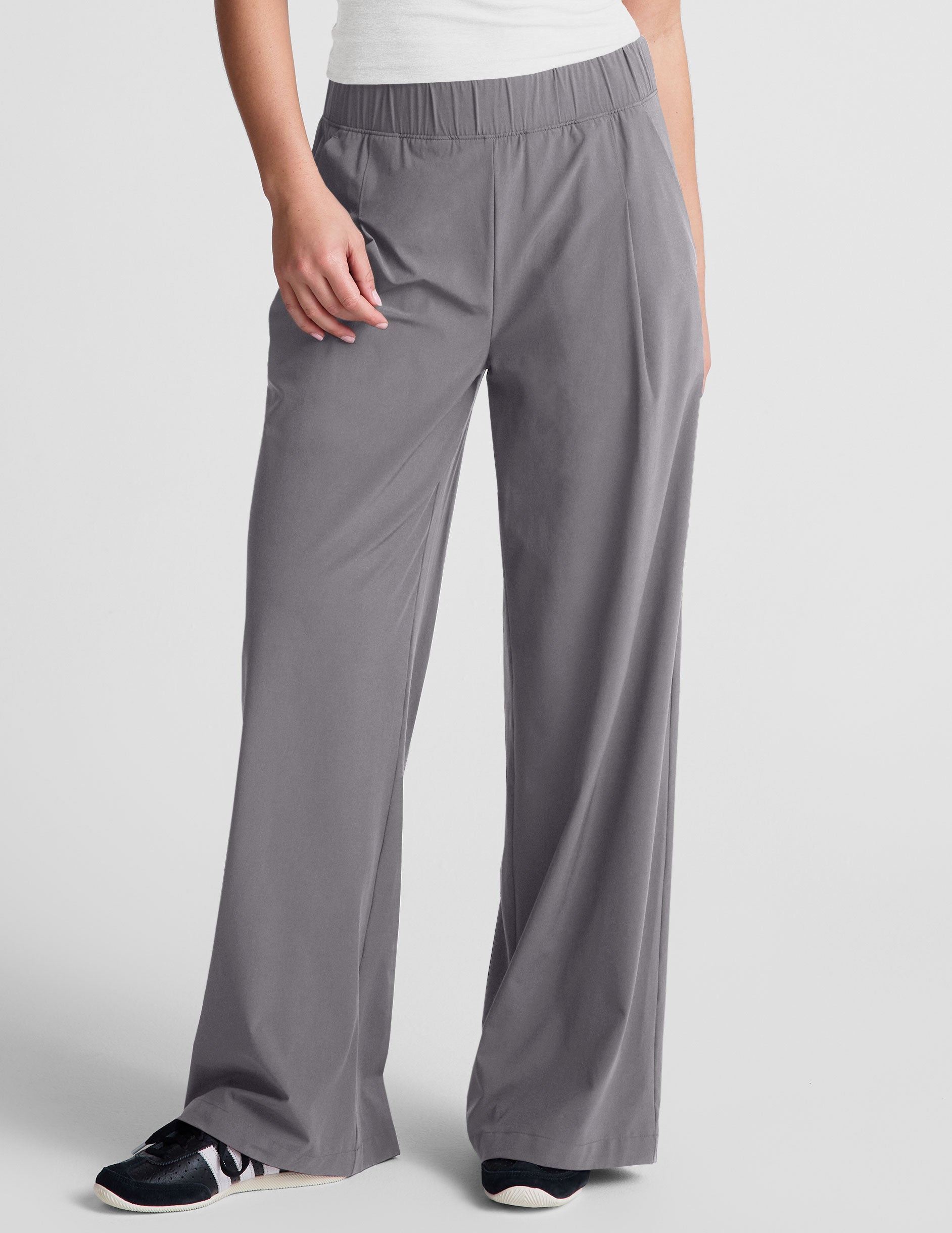 Easy Wide Leg Pant 31" - Cloud Gray