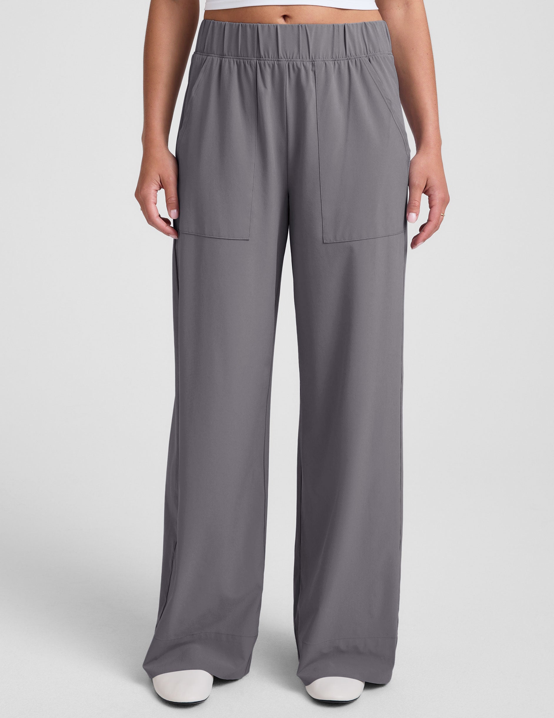 Easy Wide Leg Pant 31" - Cloud Gray