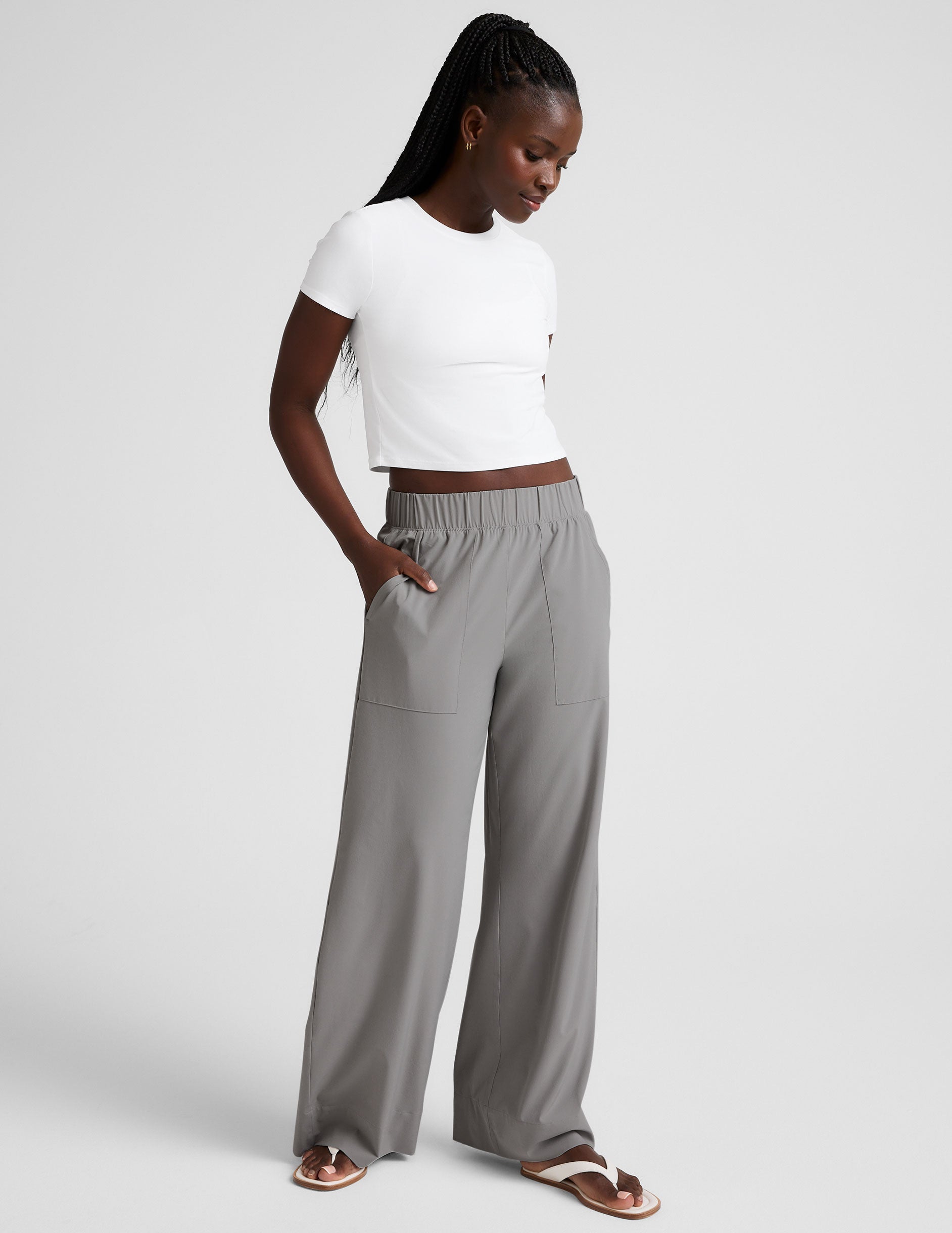 Easy Wide Leg Pant 31" - Mist