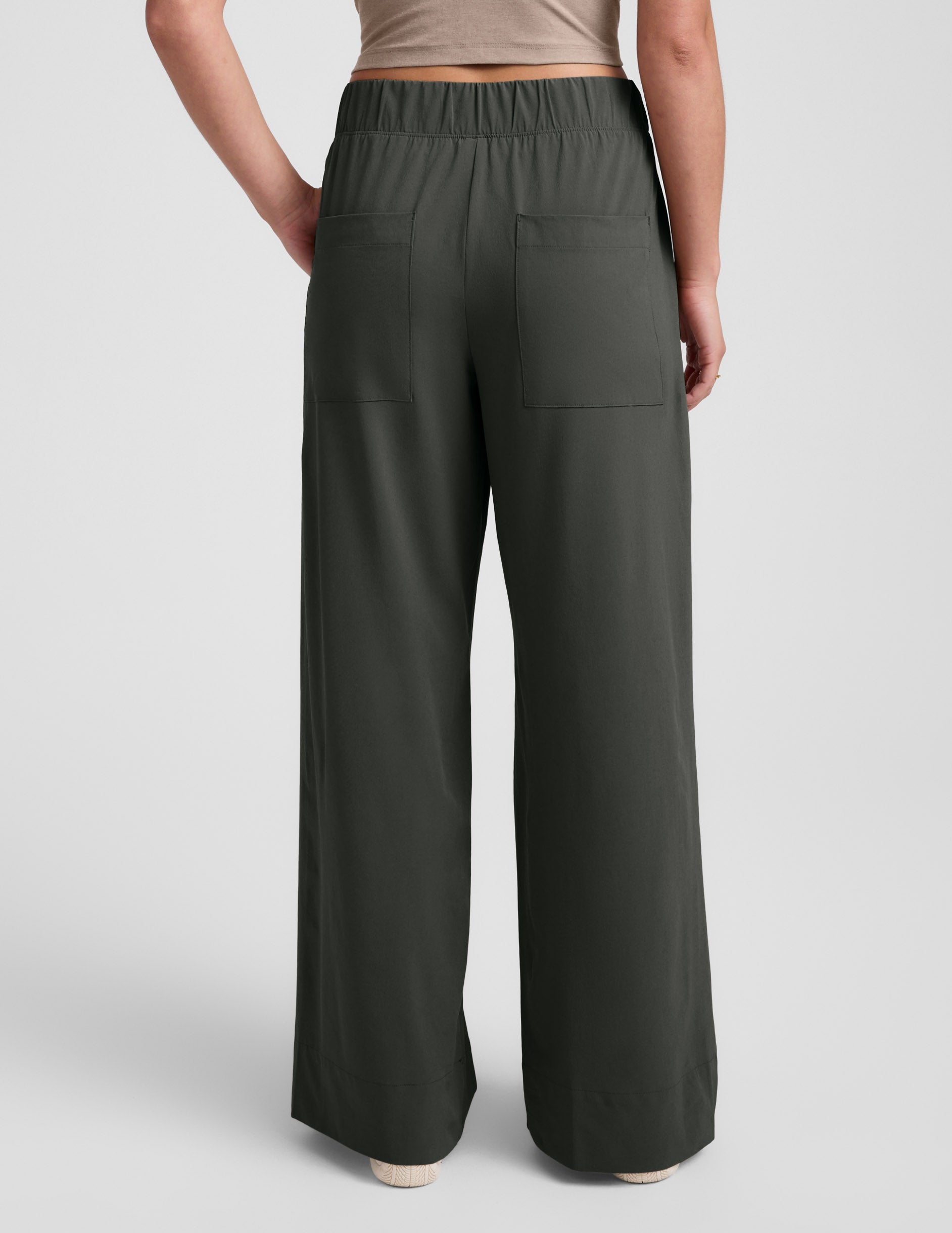 Easy Wide Leg Pant 29" - Slate Green