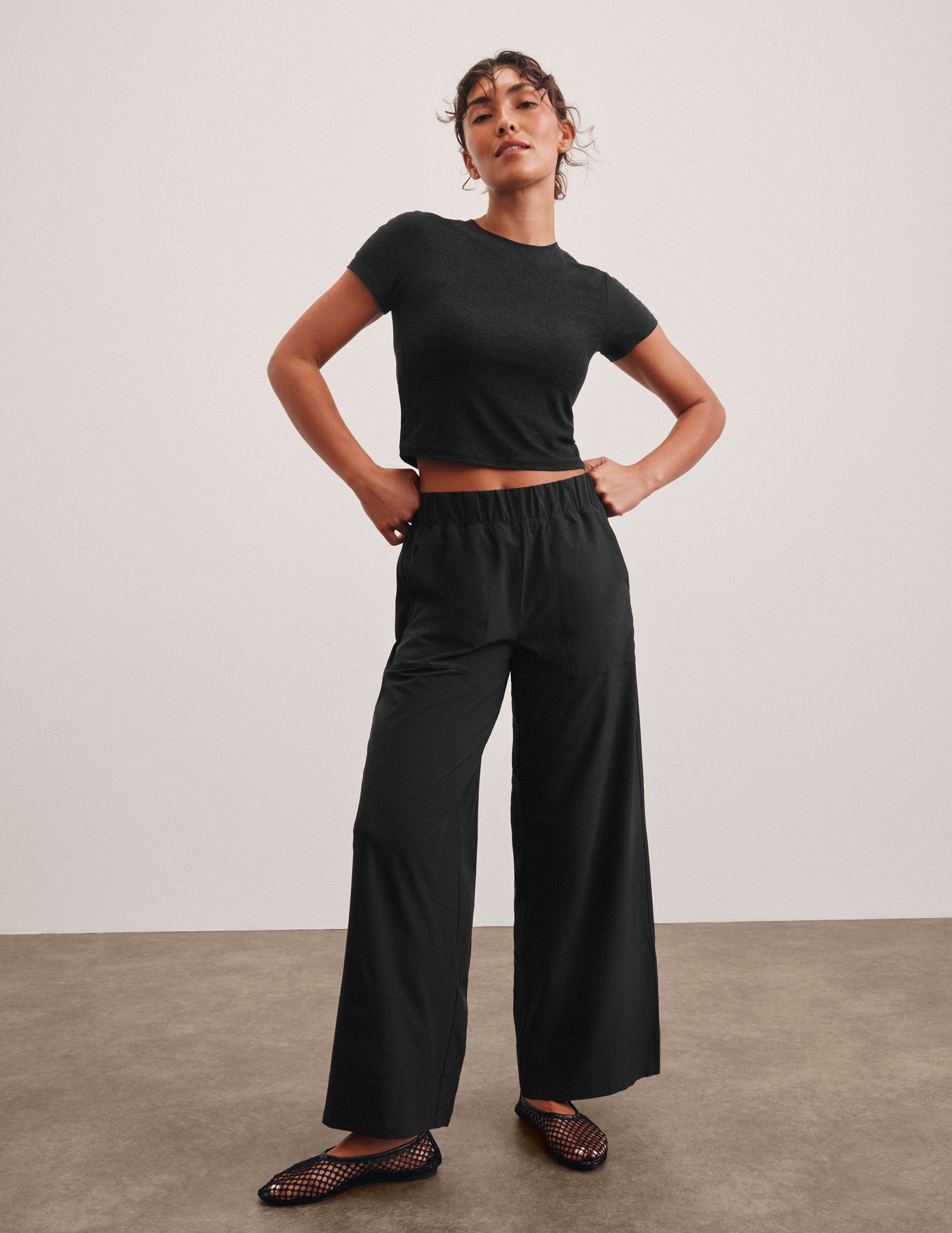 Easy Wide Leg Pant 29" - True Black