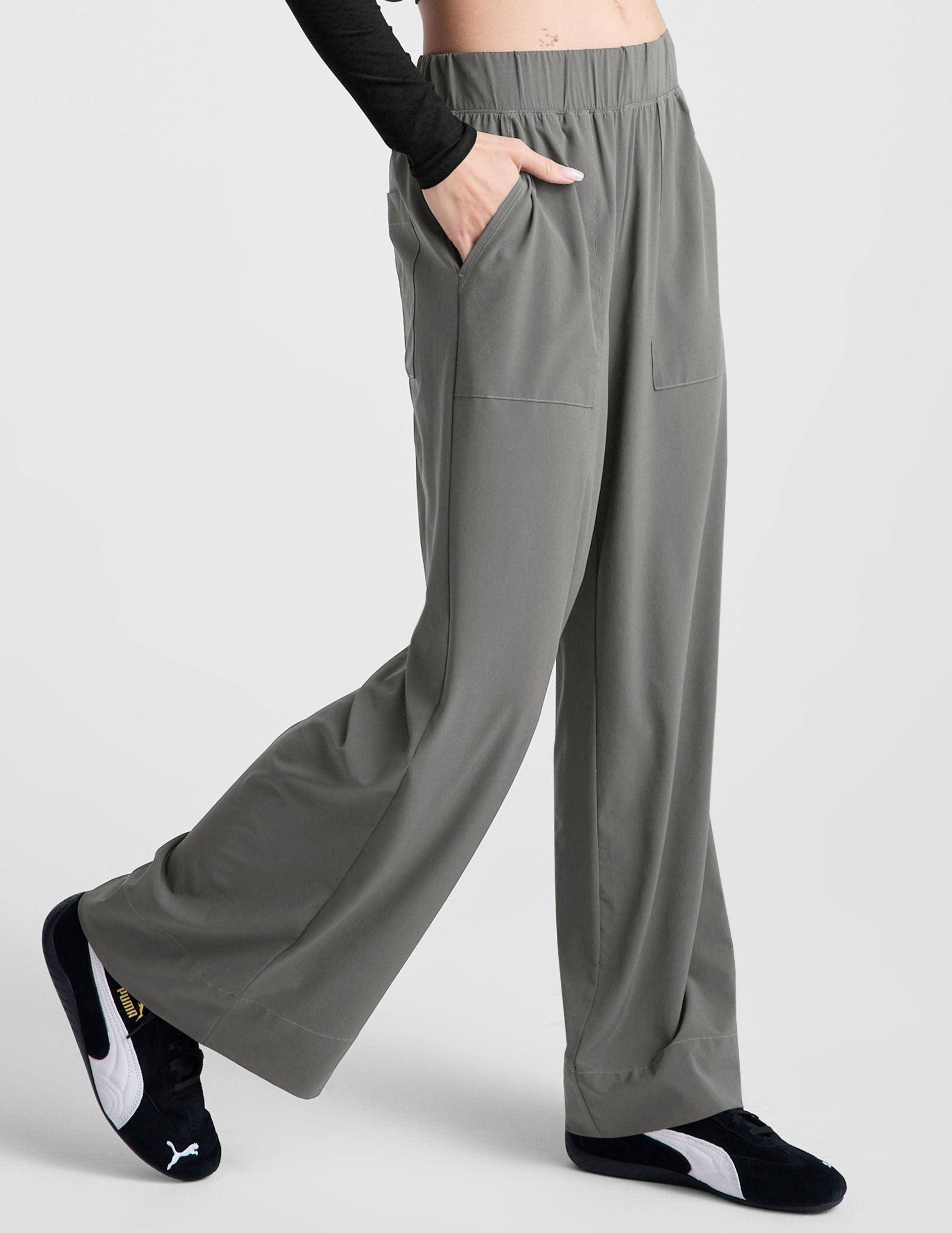 Easy Wide Leg Pant 31" - Mist