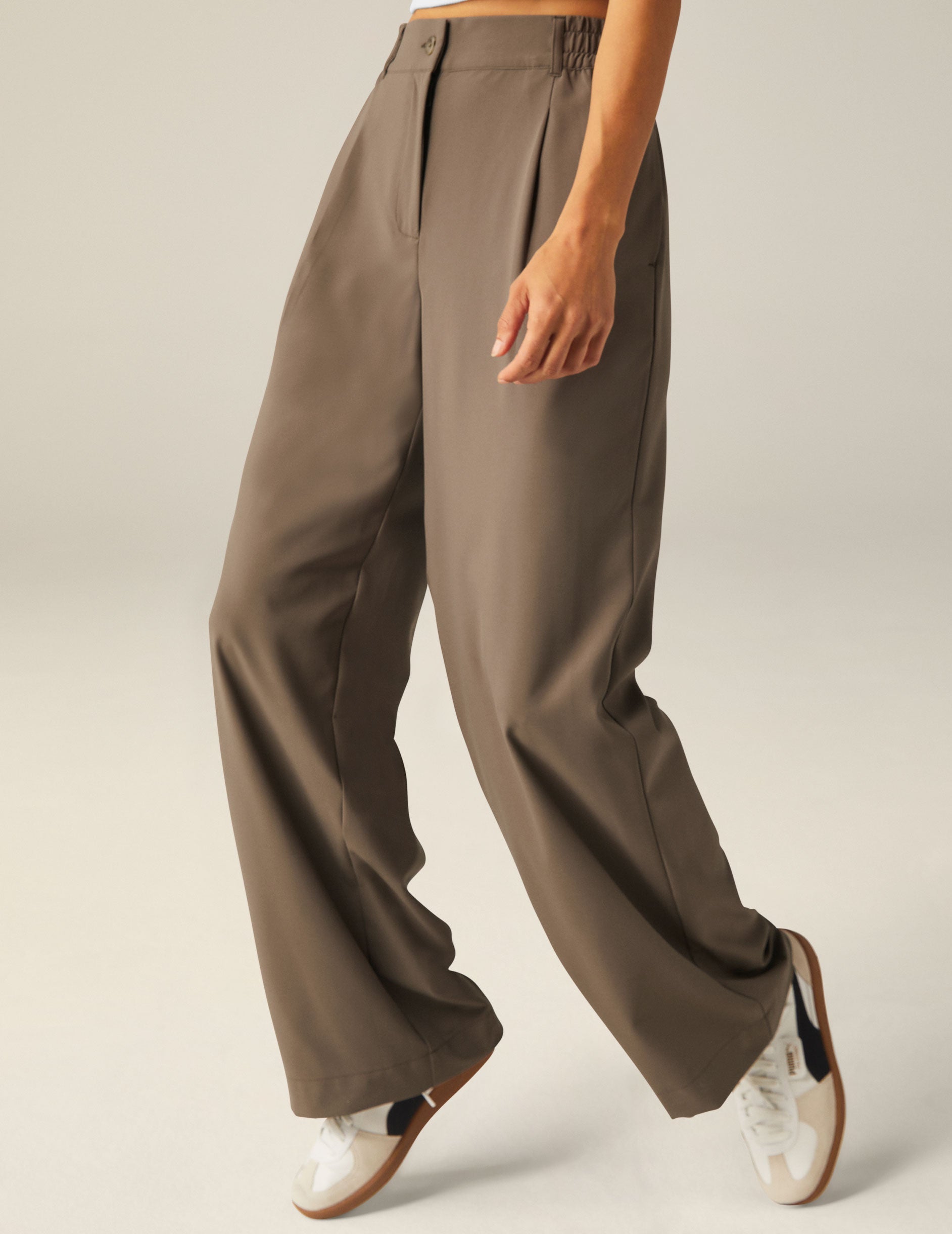 Status Wide Leg Trouser 31" - Dune
