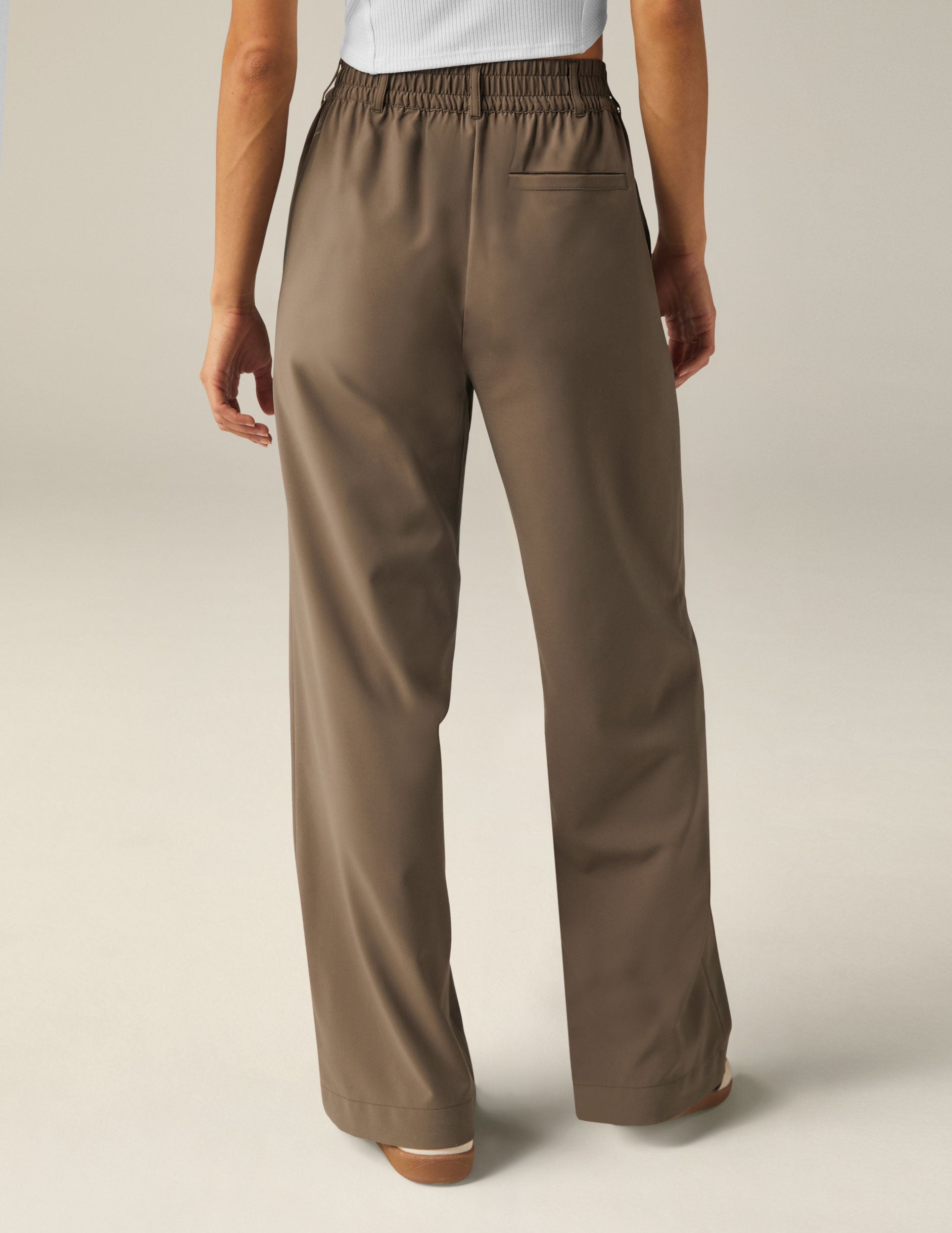 Status Wide Leg Trouser 31" - Dune