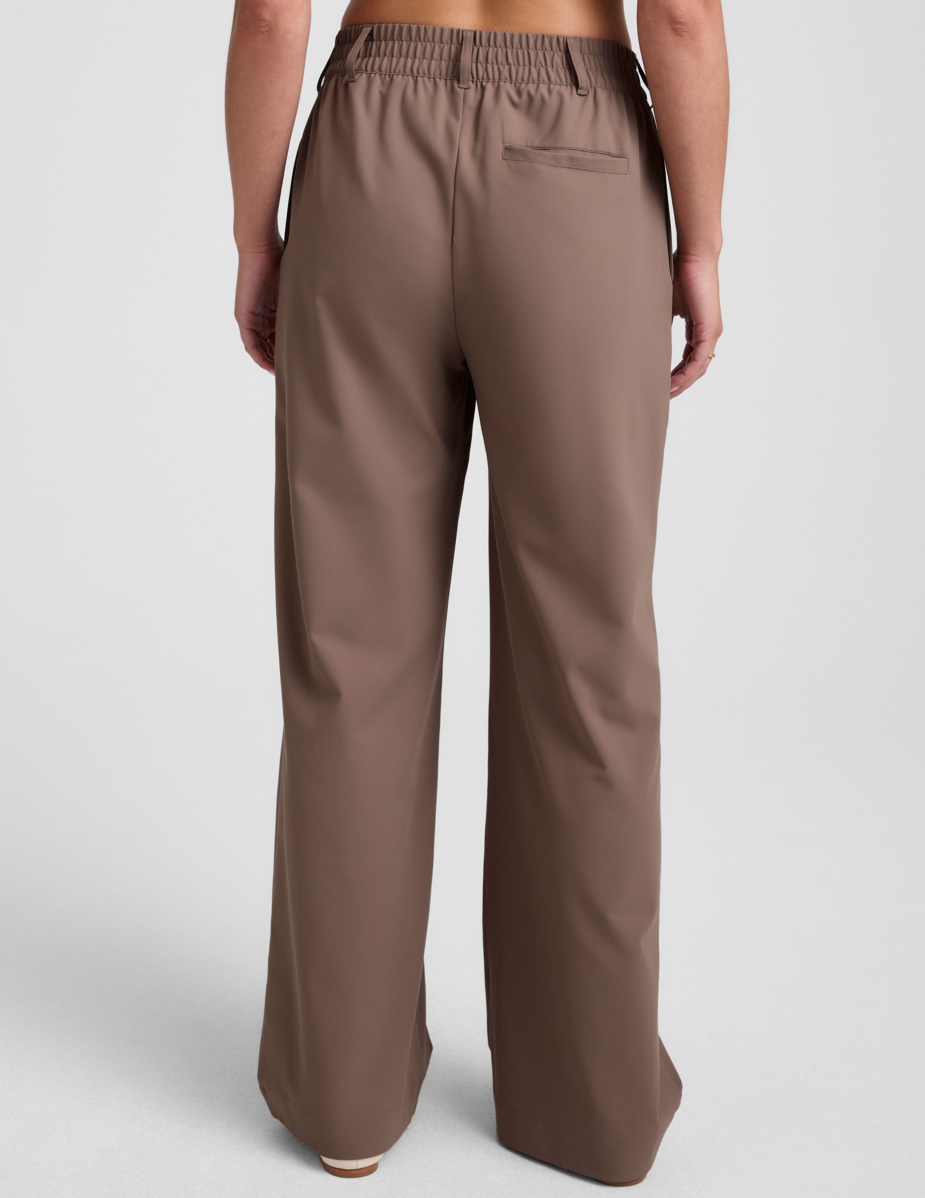Status Wide Leg Trouser 31" - Khaki